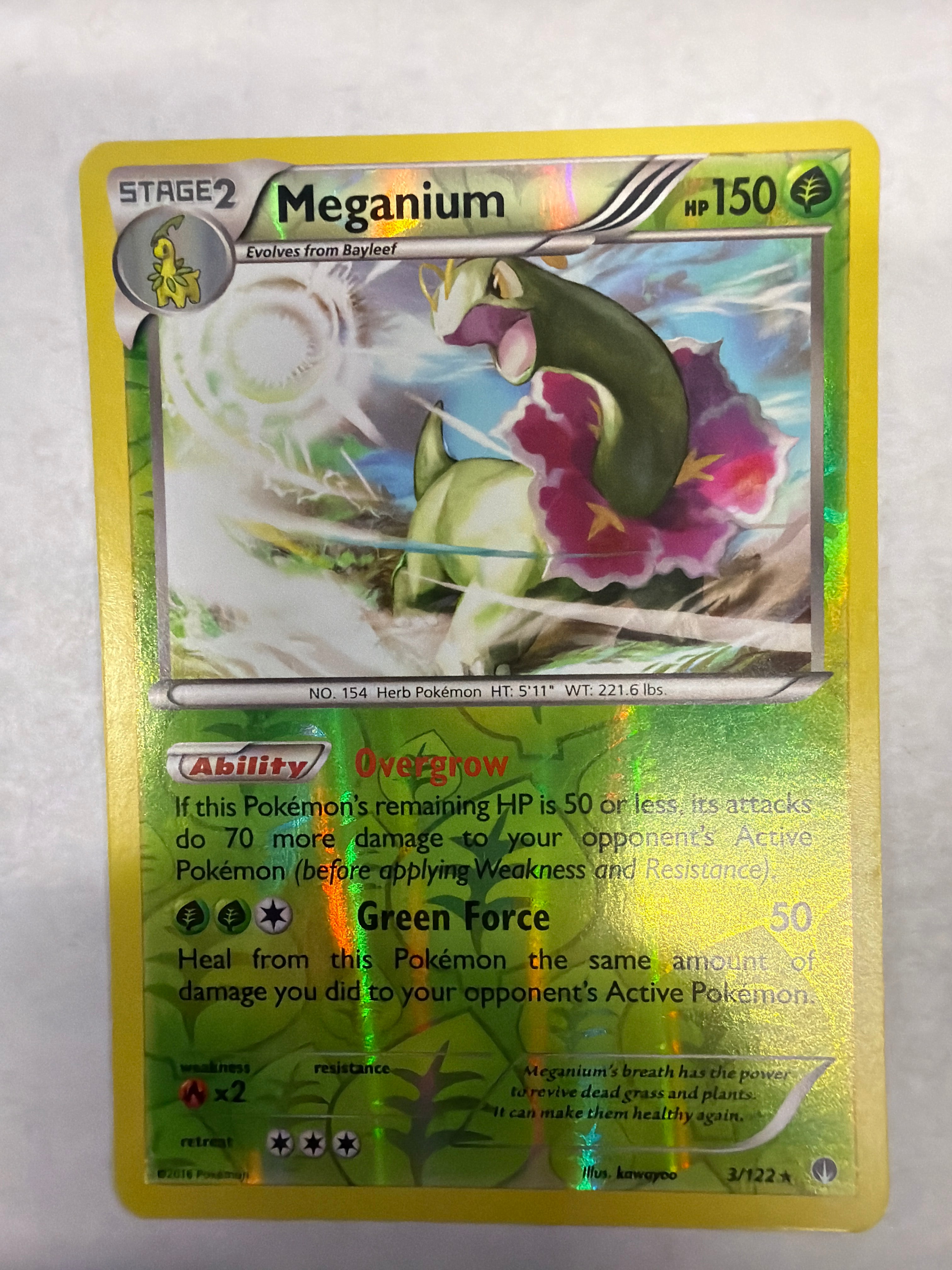 Pokémon TCG - Breakpoint Meganium 3/122 Reverse Holo LP