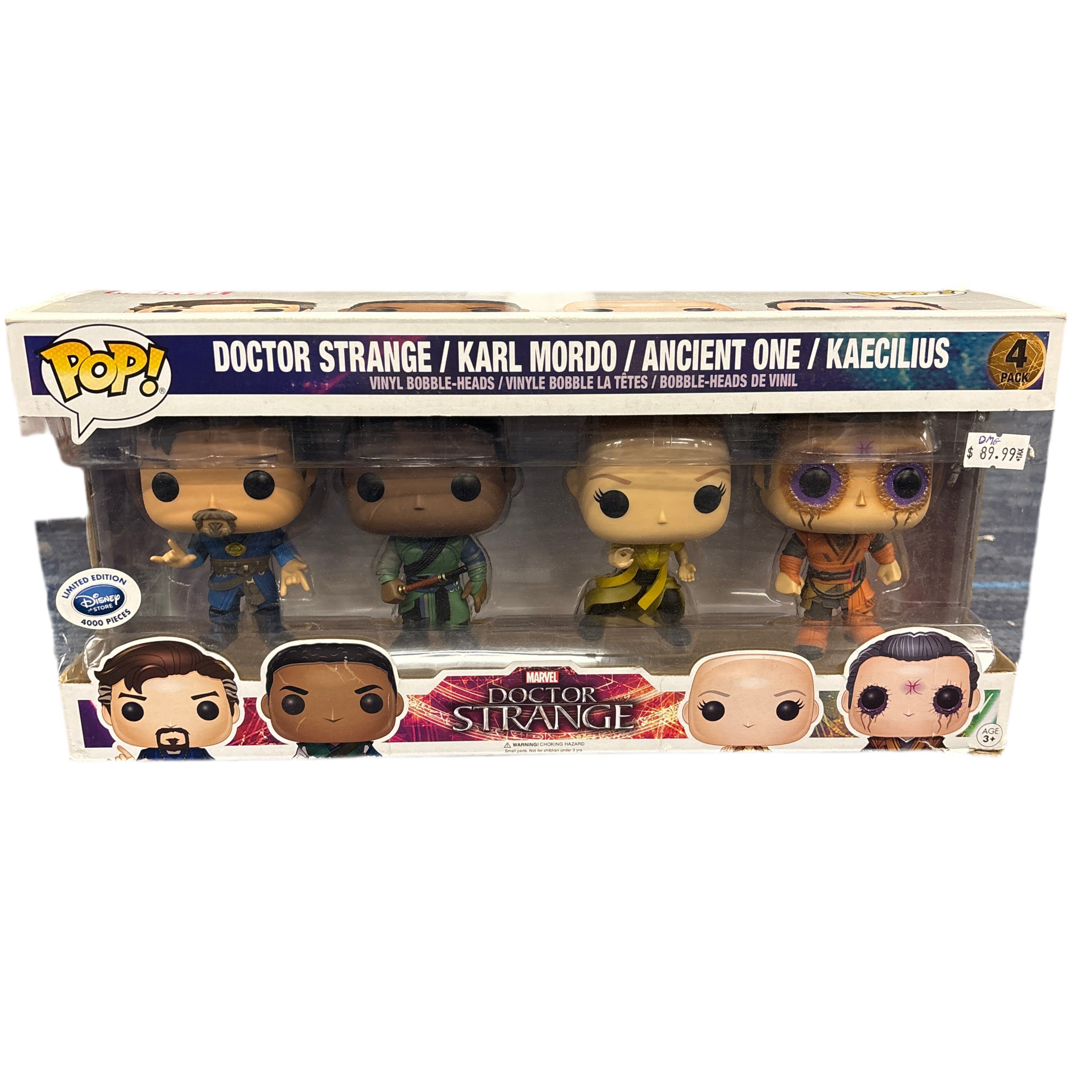 DMG Funko Pop! Marvel Doctor Strange Doctor Strange/Karl Mordo/Ancient One/Kaecilius 4 Pack