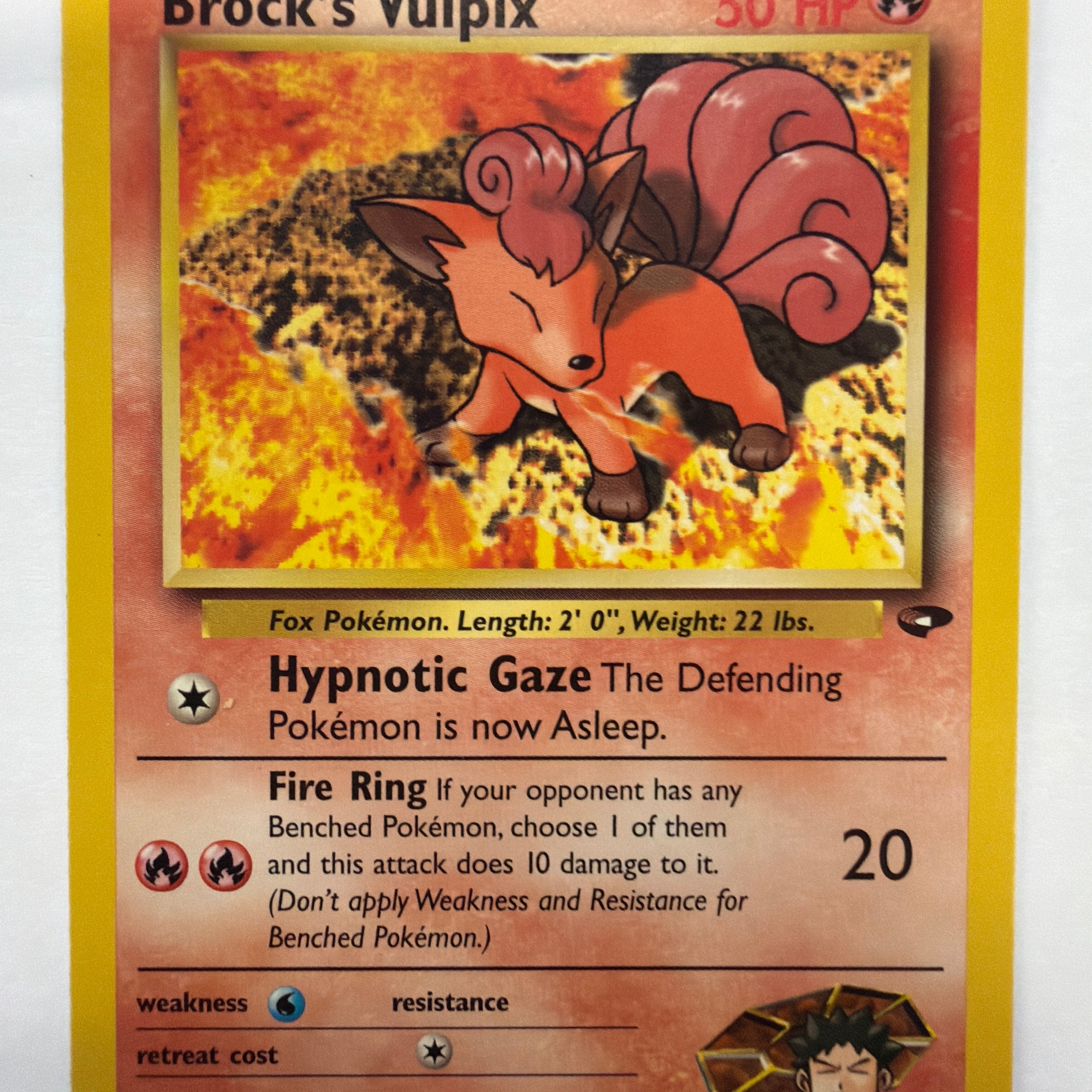Pokémon TCG - Gym Challenge Unlimited Brock's Vulpix 37/132 Non-Holo NM