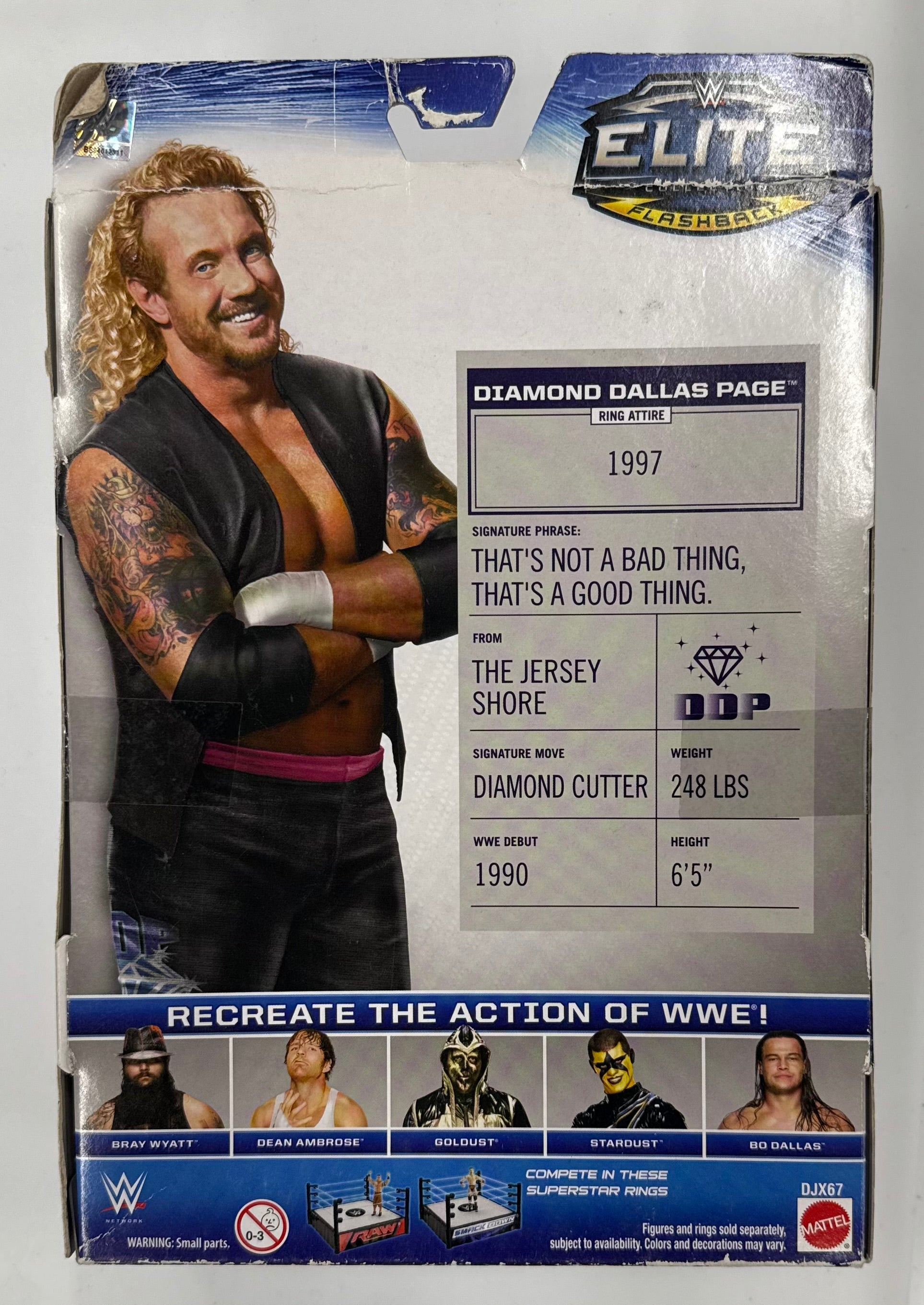 WWE Mattel Elite Collection Series 36 Diamond Dallas Page Signed Action Figure W/ JSA Cerftication