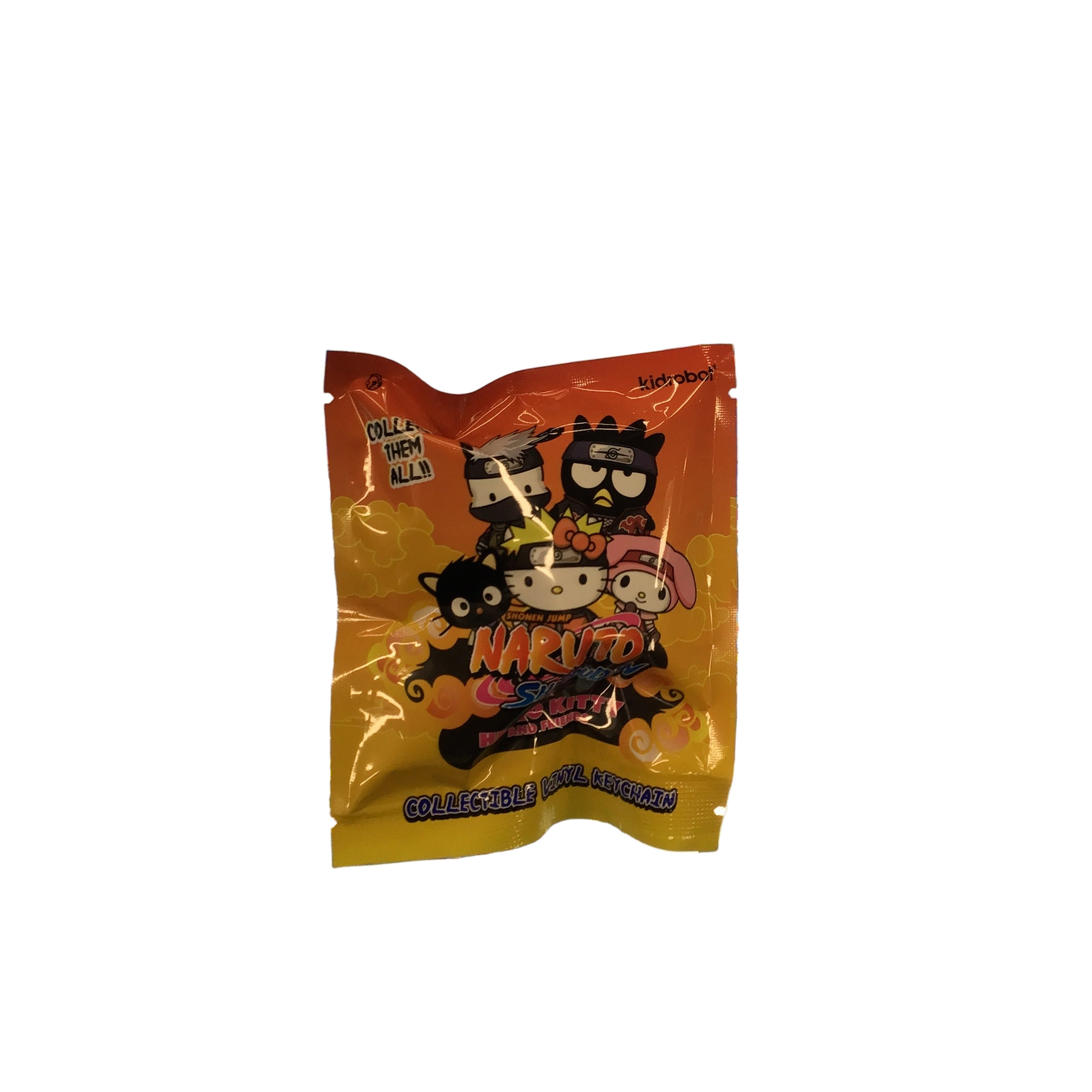 Kidrobot Naruto Shippuden x Hello Kitty and Friends Collectible Vinyl Keychain Blind Bag