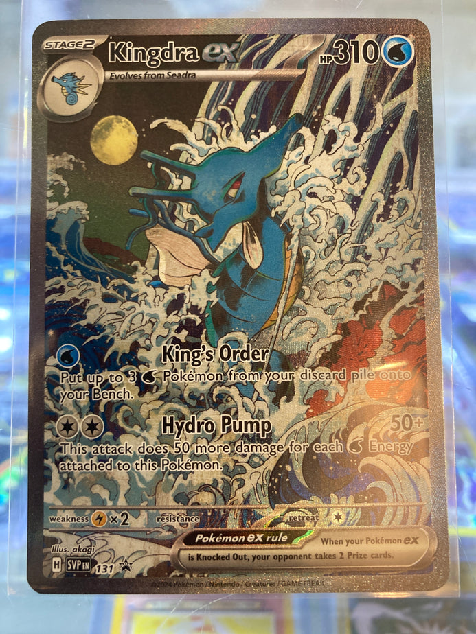 Pokémon TCG Kingdra EX 131 Scarlet & Violet Promo Full Art NM