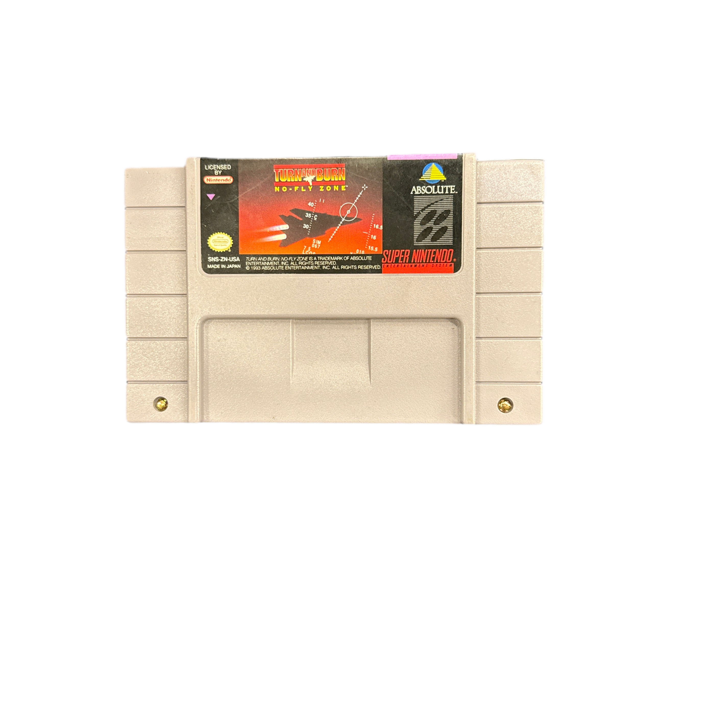 Super Nintendo Turn And Burn: No-Fly Zone Video Game