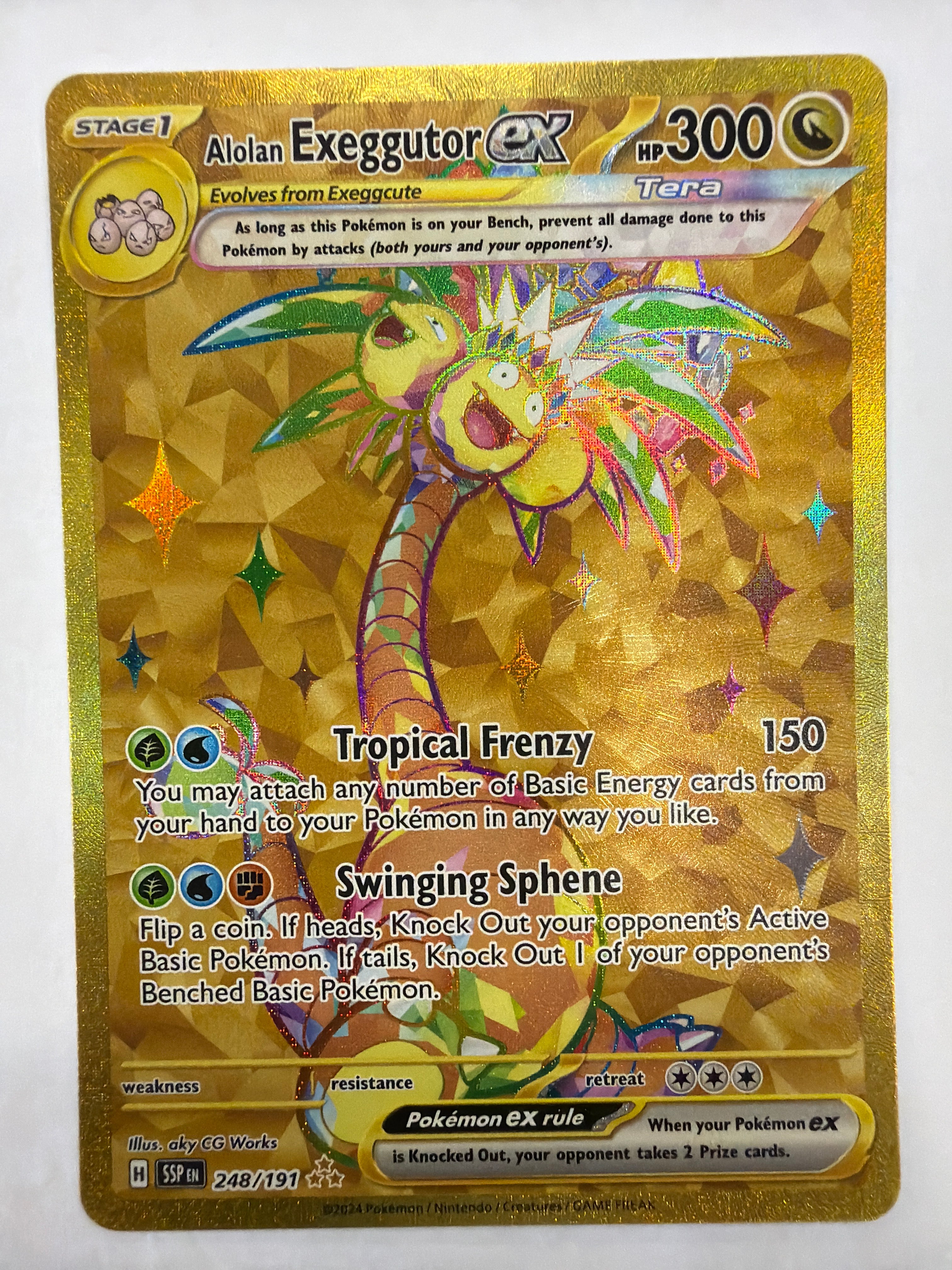 Pokémon TCG - Surging Sparks Alolan Exeggutor ex 248/191 NM