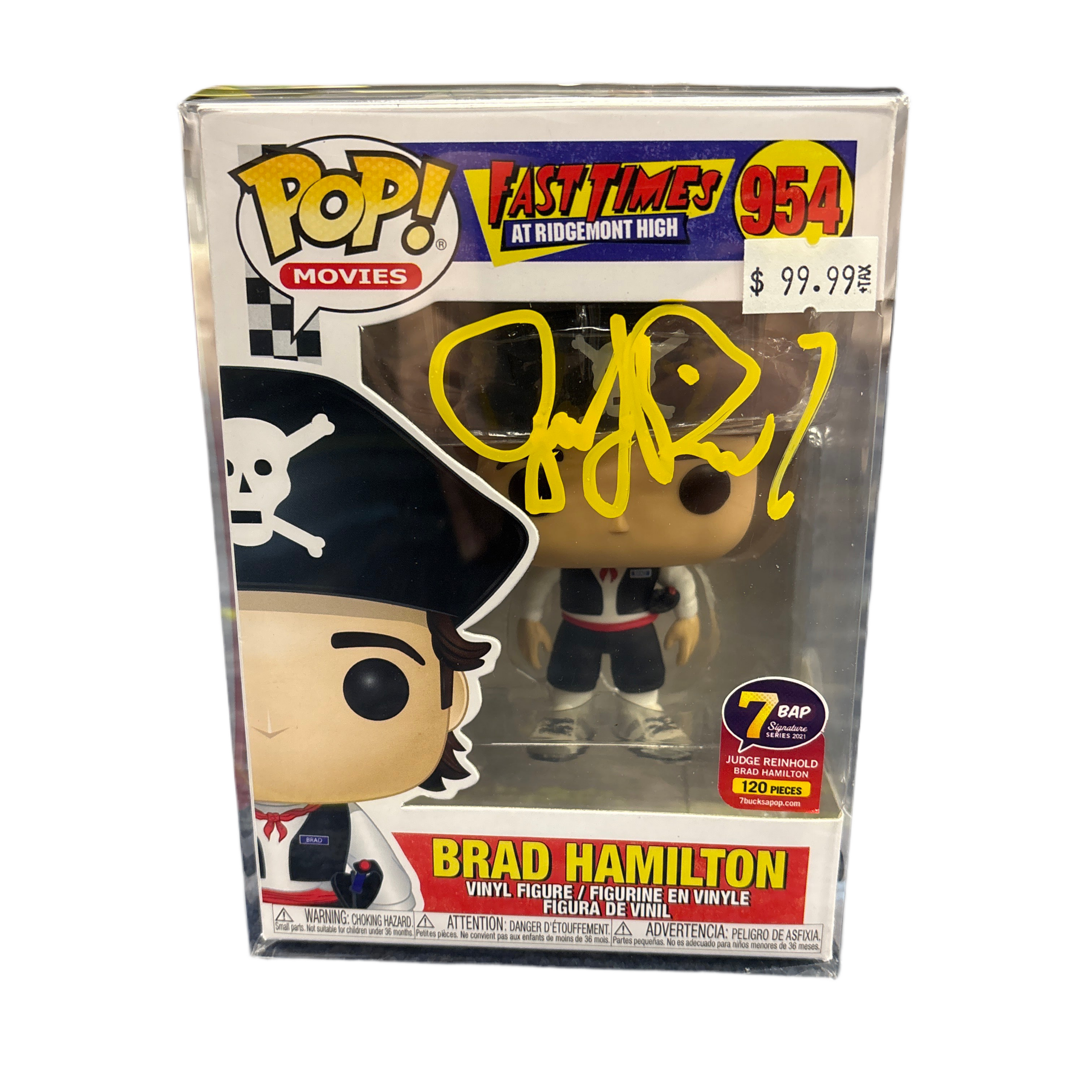 SIGNED Funko Pop! Movies Fast Times at Ridgemont High Brad Hamilton 7 BAP Signature Series 2021 #954