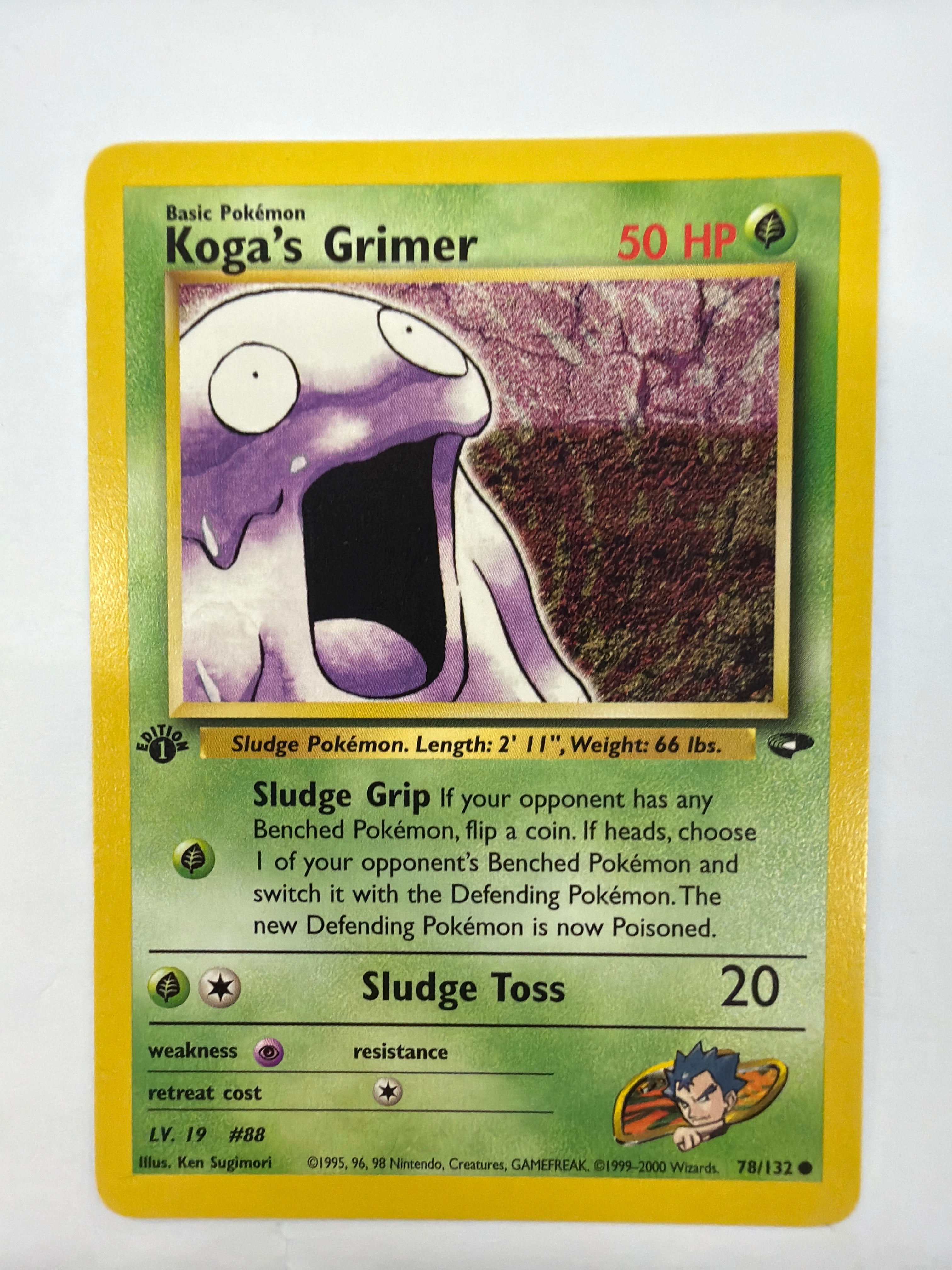 Pokémon TCG - Gym Challenge 1st Edition Koga's Grimer 79/132 Non-Holo NM