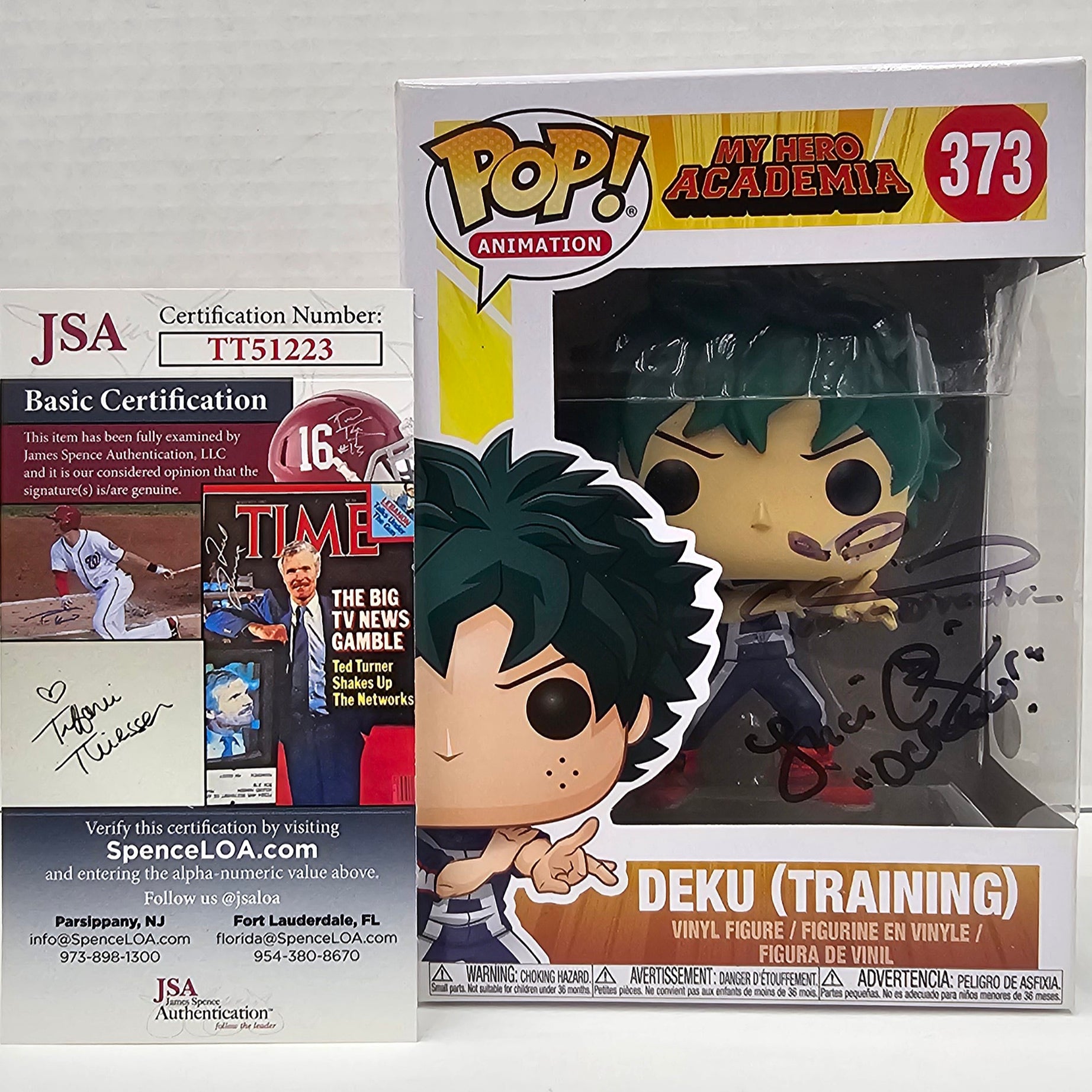 (SIGNED)Funko Pop! Animation My Hero Academia Deku (Training) - (Double Signed)