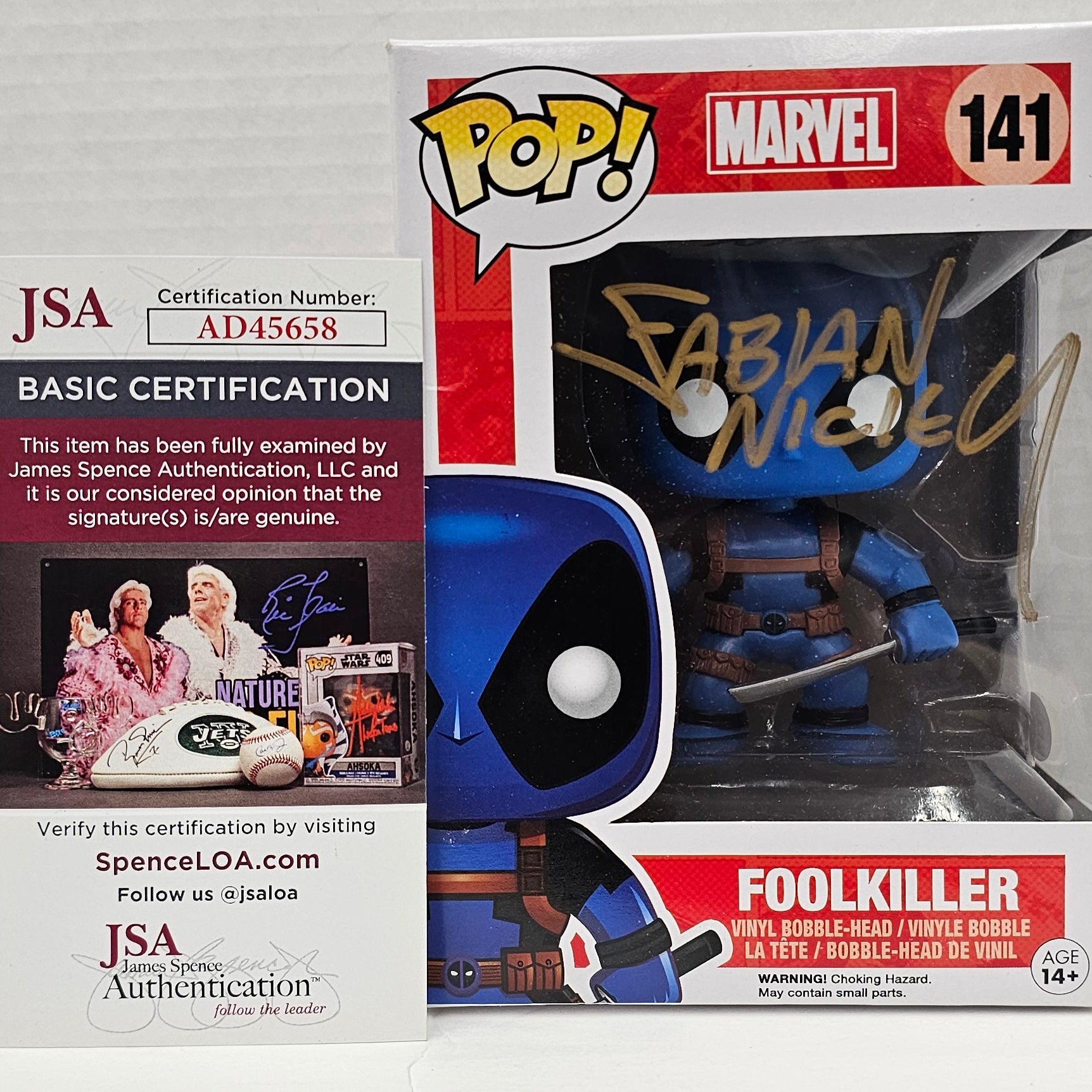 (SIGNED) Funko Pop! Marvel Foolkiller #141
