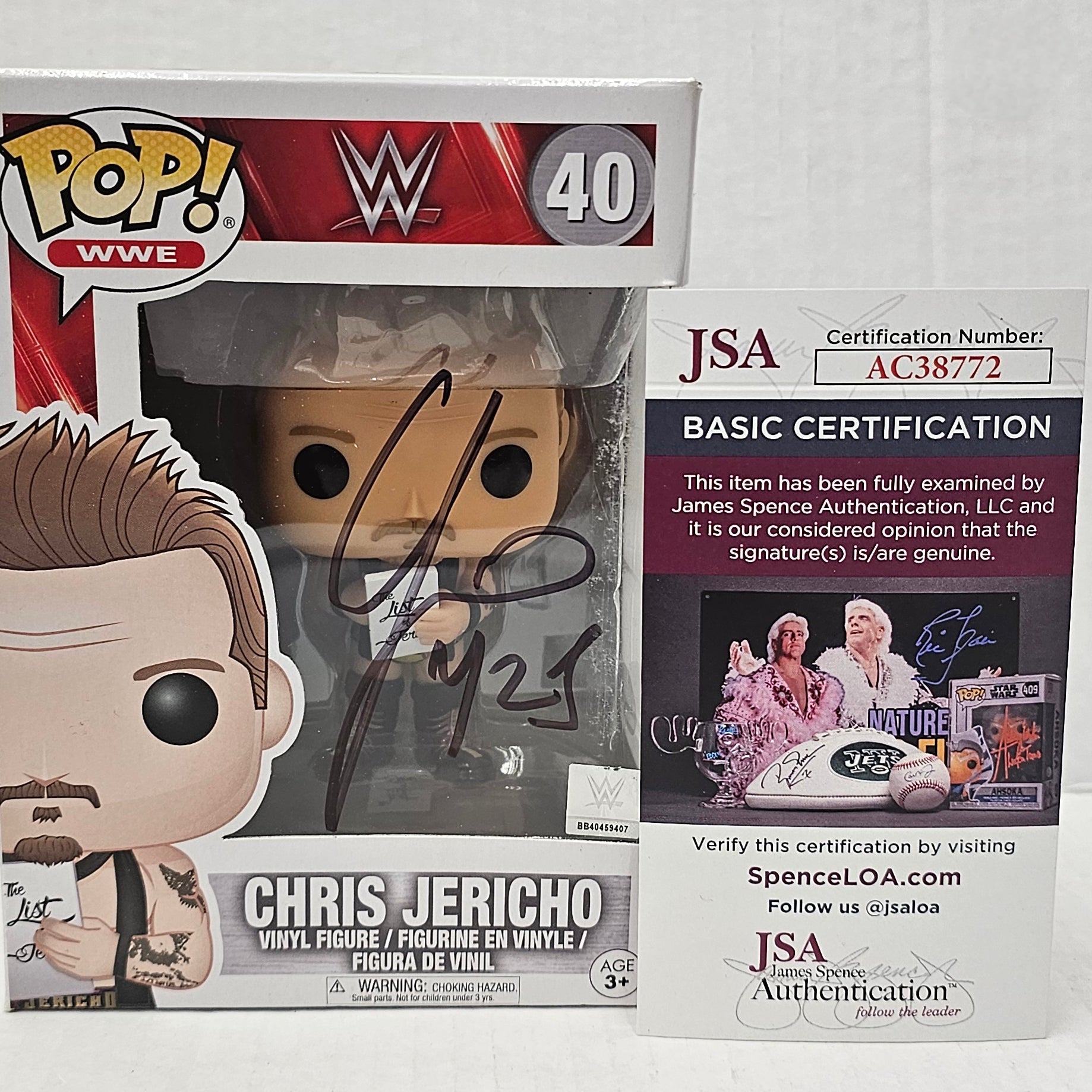 (SIGNED)Funko Pop! WWE Chris Jericho #40