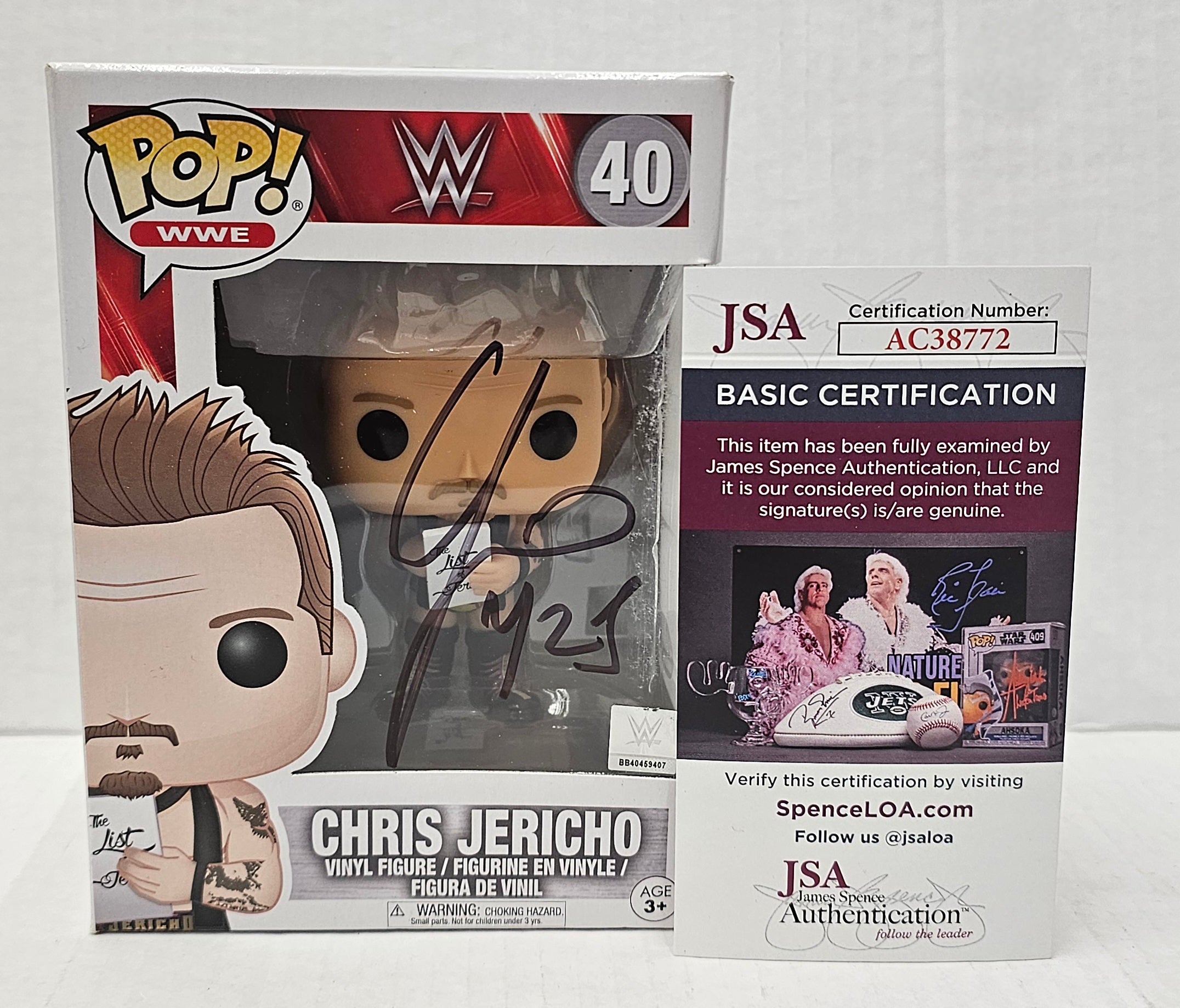 (SIGNED)Funko Pop! WWE Chris Jericho #40