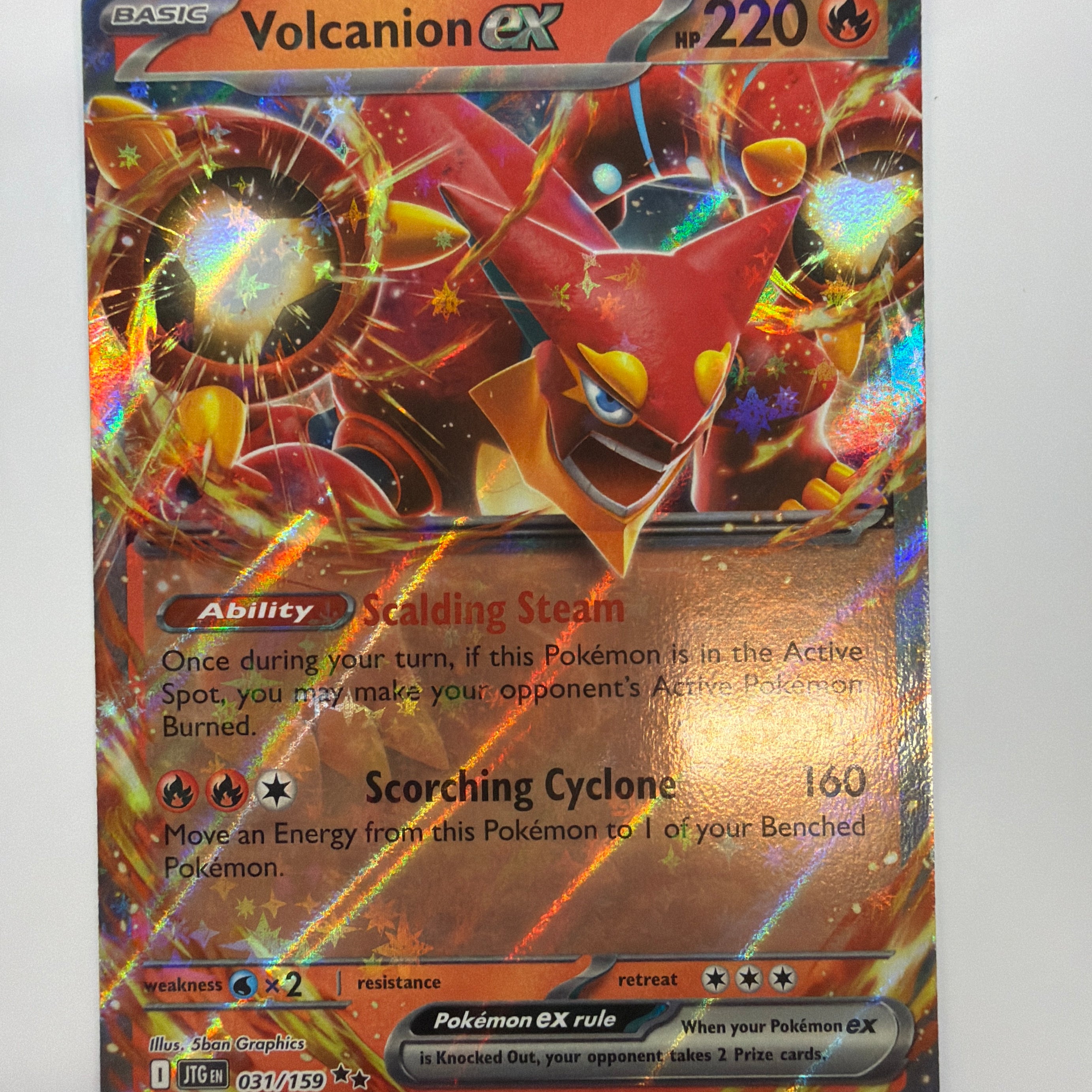 Pokémon TCG - Journey Together Volcanion ex 031/159 NM