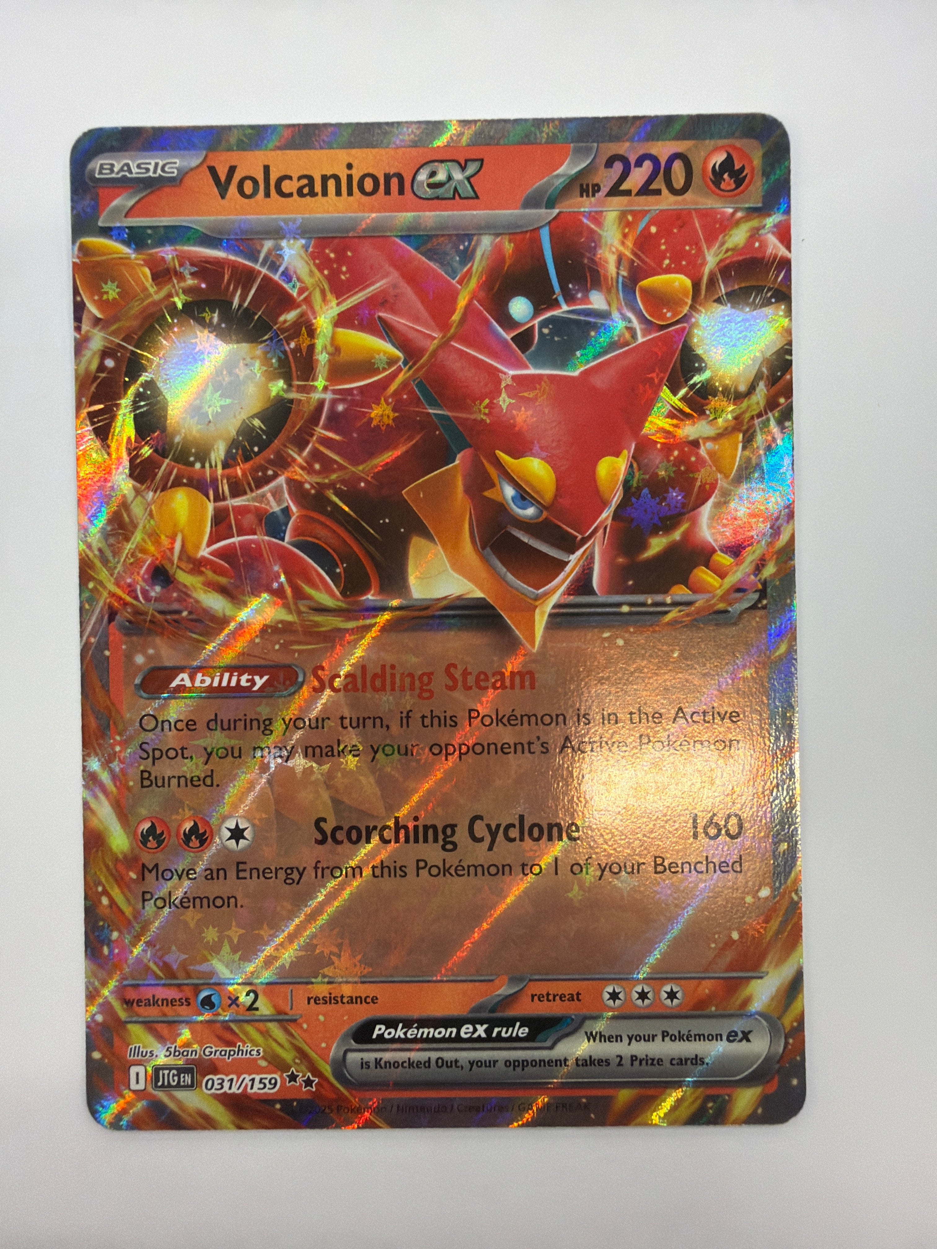 Pokémon TCG - Journey Together Volcanion ex 031/159 NM