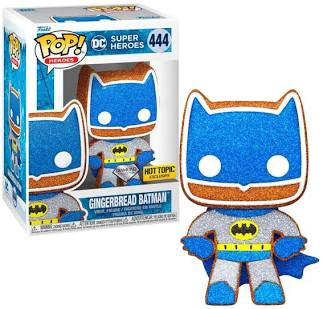 Funko Pop! Heroes DC Super Heroes Gingerbread Batman Diamon Collection Hot Topic Exclusive #444