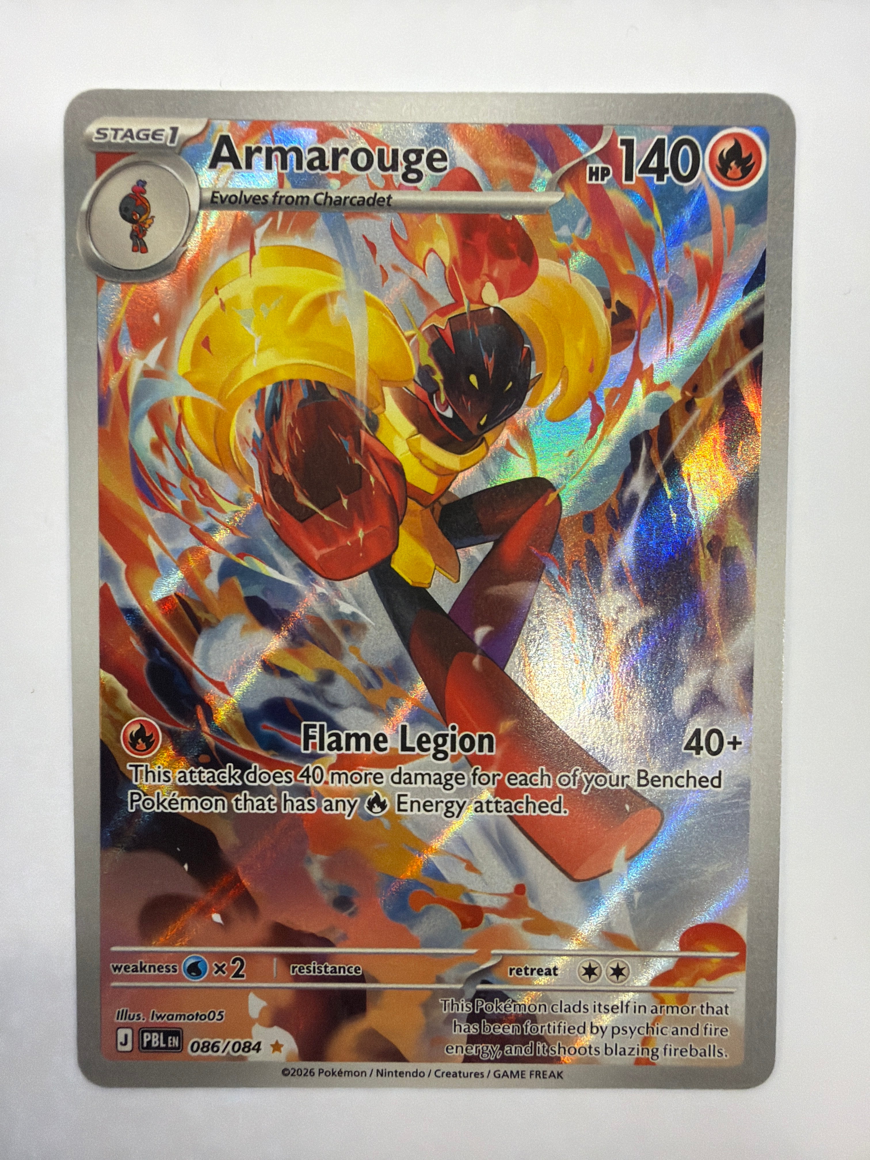 Pokémon TCG - Pitch Black Armarouge 086/084 NM