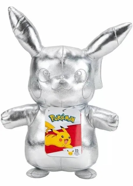 Jazwares Silver Pikachu Plush