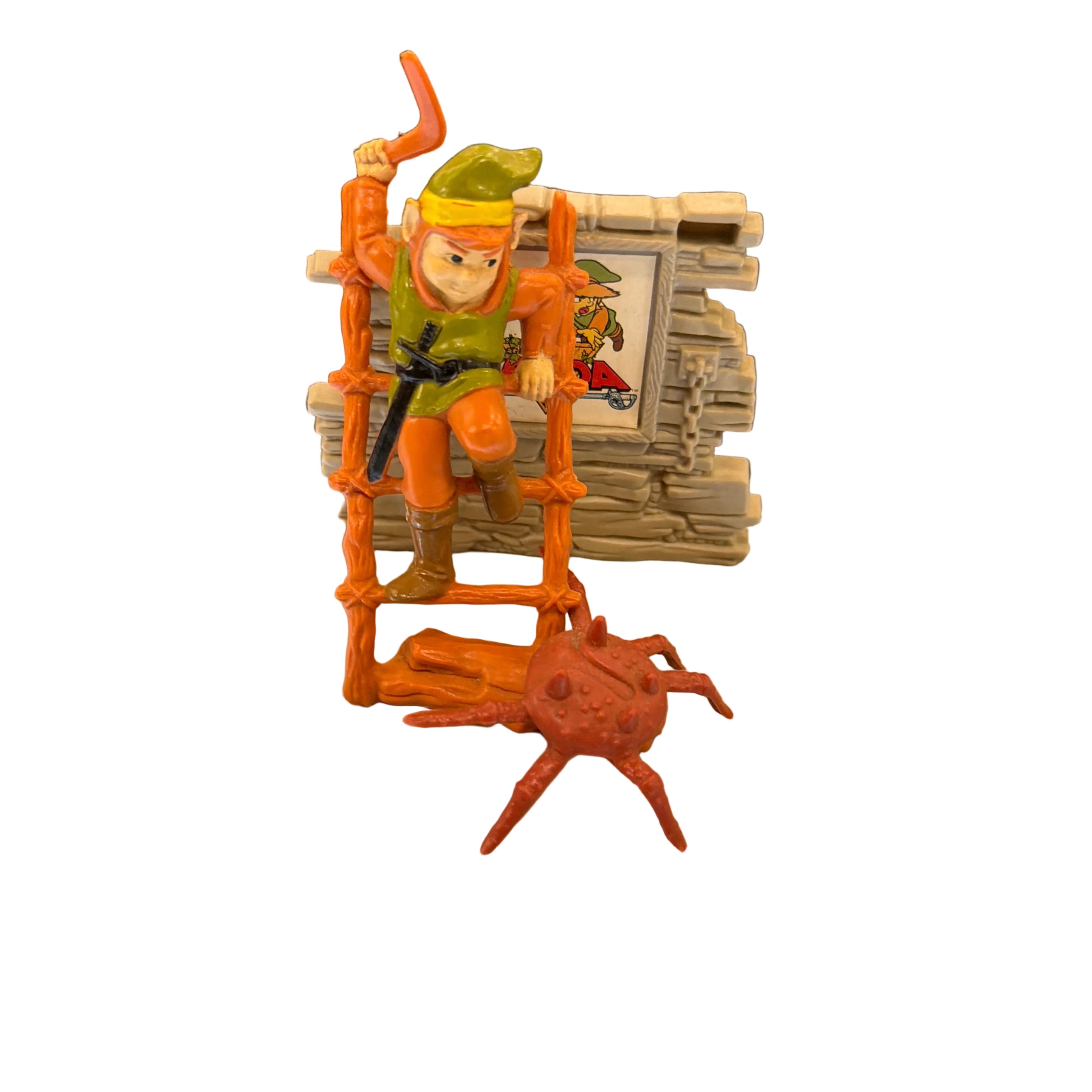 1988 Hasbro Nintendo The Legend of Zelda "Link Boomerangs a Gohma" Trophy Figure