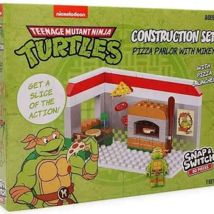Snap & Switch Nickelodeon Teenage Mutant Ninja Turtles Construction Set Pizza Parlor with Mikey 80pcs