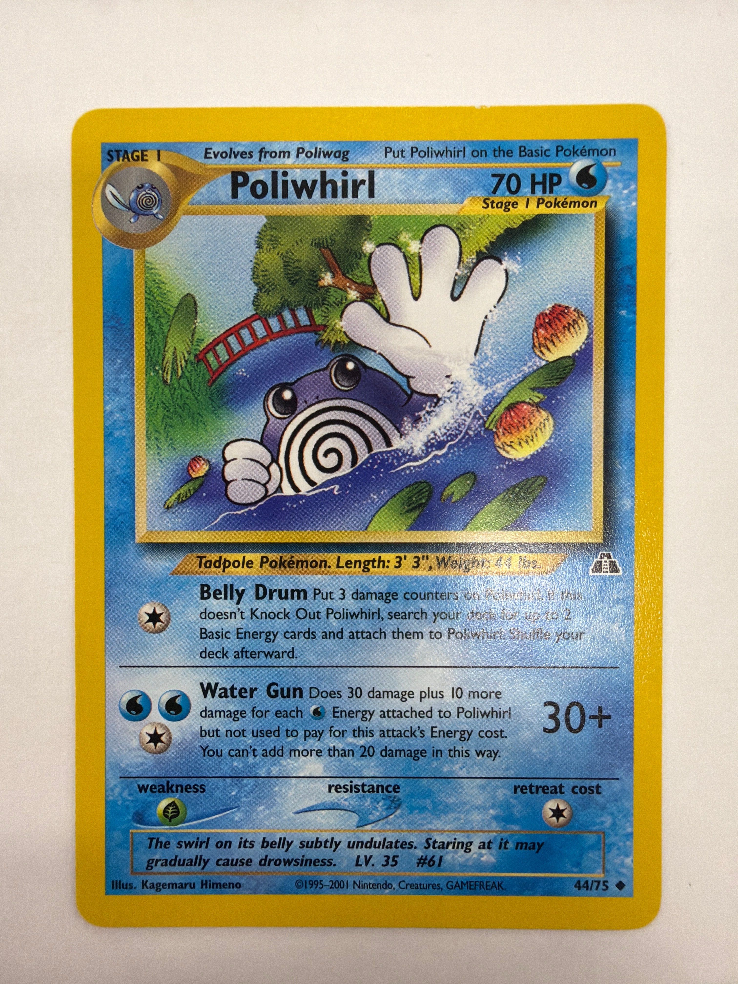 Pokémon TCG - Neo Discovery Unlimited Poliwhirl 44/75 NM
