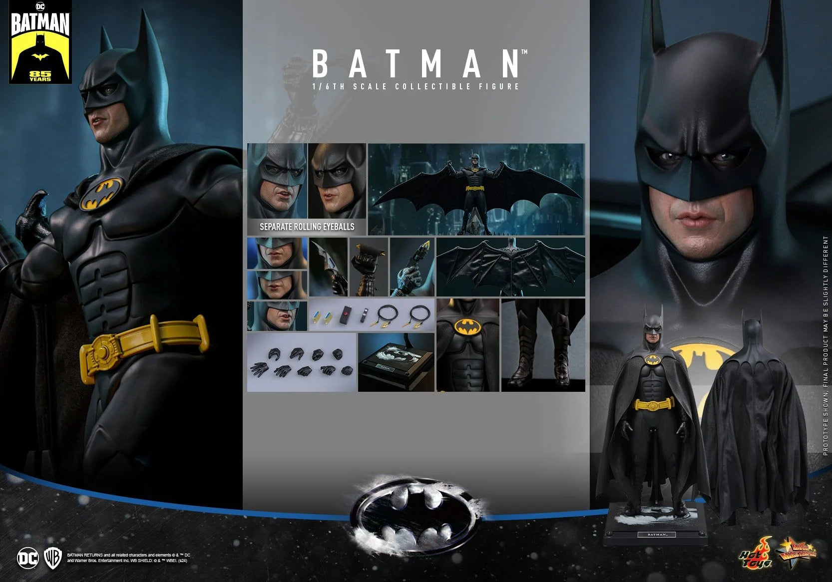 Hot Toys Movie Masterpiece DC Batman Returns Batman MMS769 1/6th Scale Collectible Action Figure