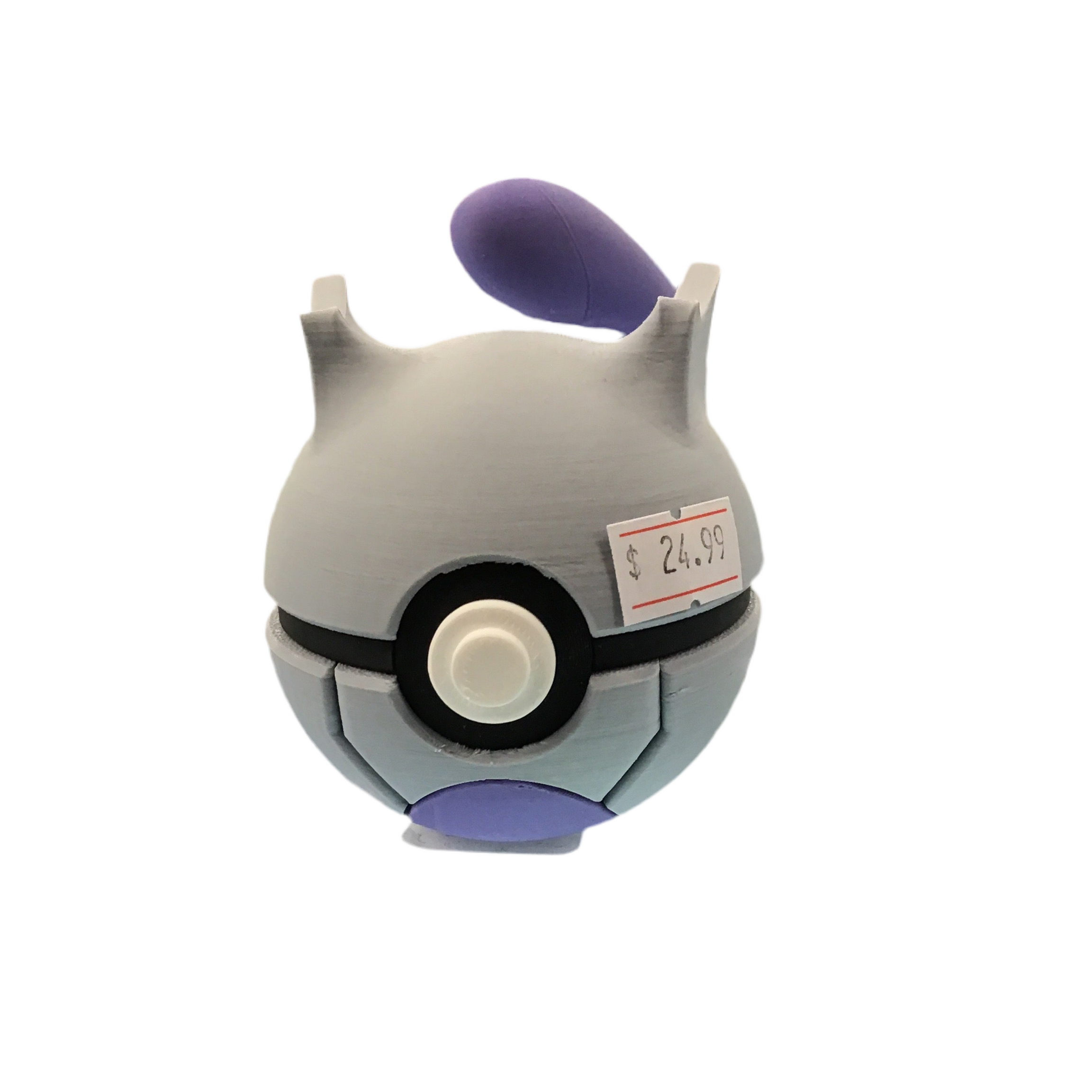 Custom 3D Printed Pokemon Ball Mewtwo
