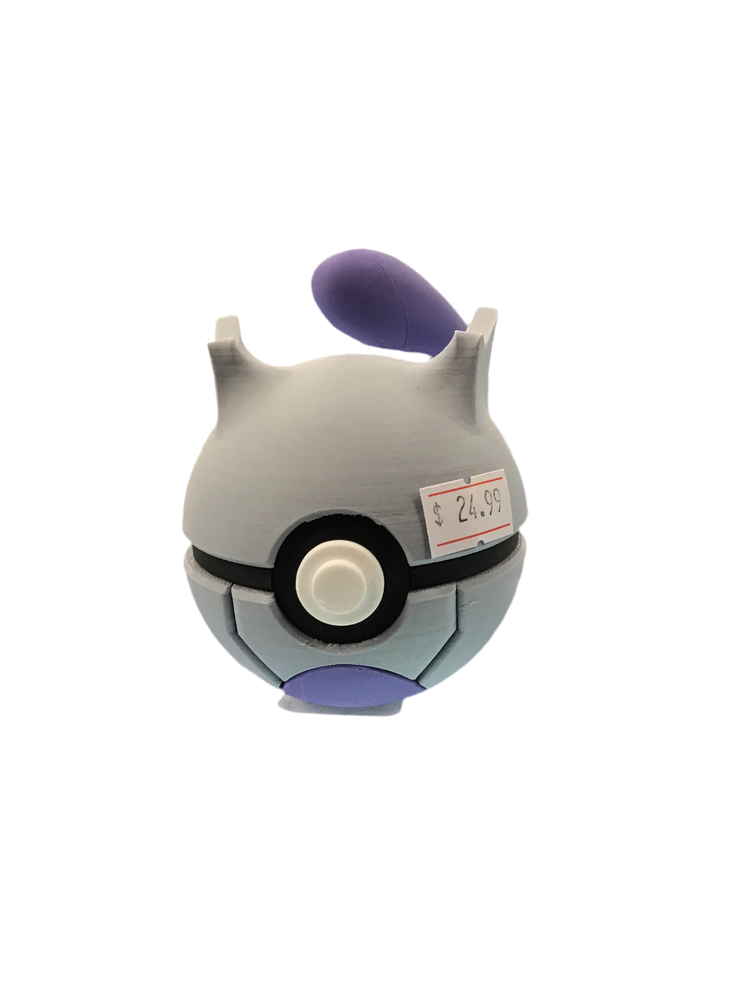 Custom 3D Printed Pokemon Ball Mewtwo