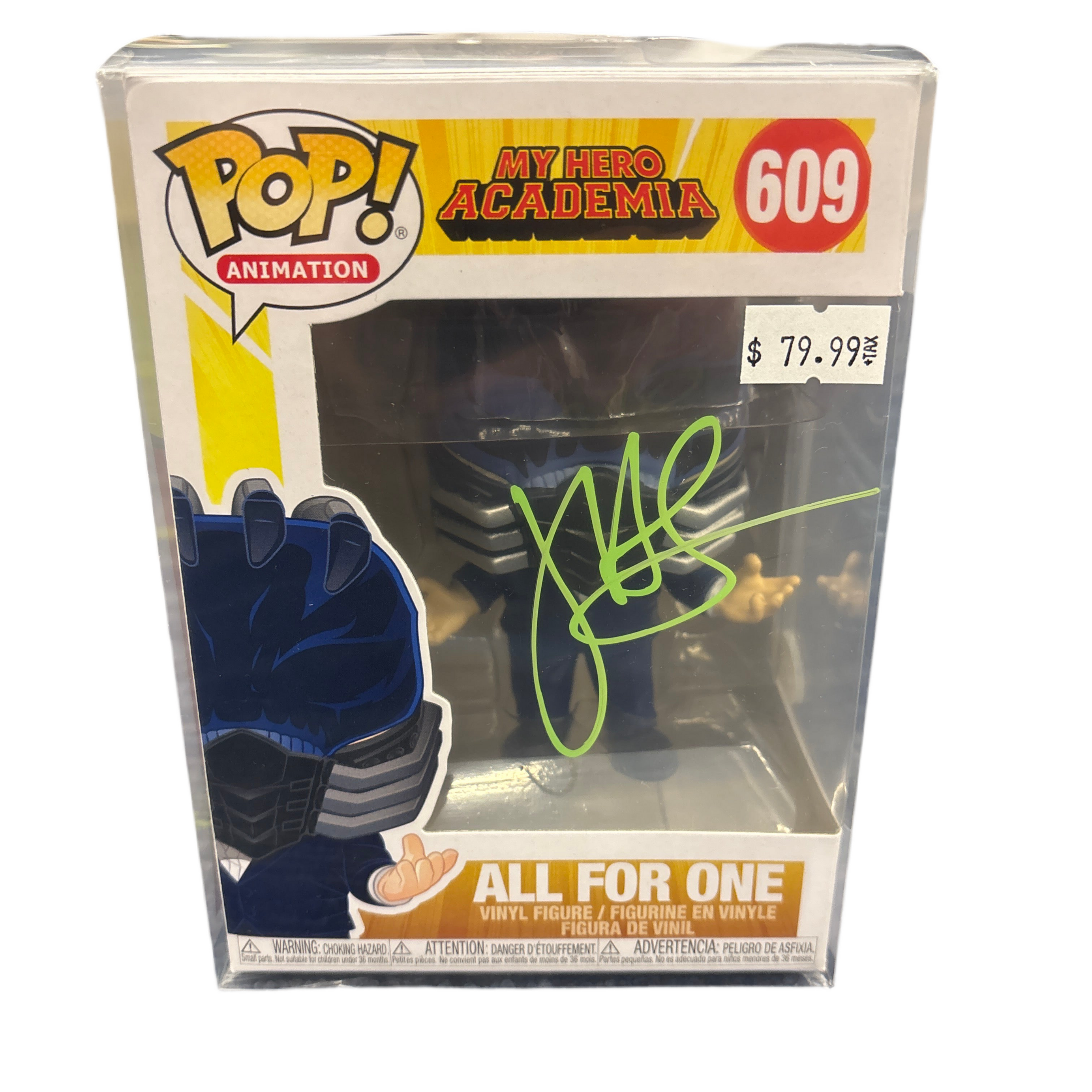 SIGNED Funko Pop! Animation My Hero Academia All For One #609