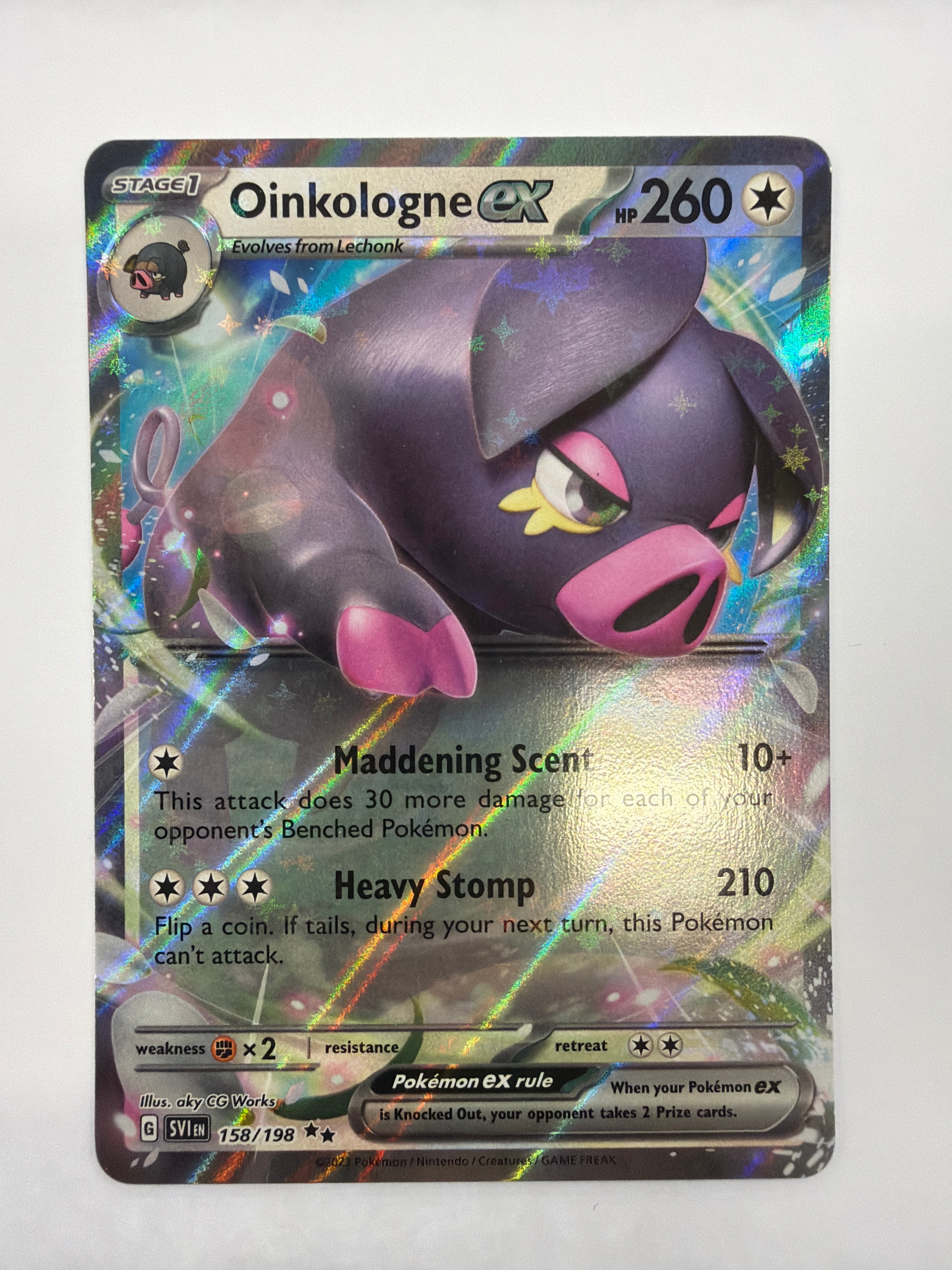 Pokémon TCG - Scarlet & Violet Oinkologne ex 158/198 NM