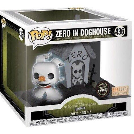 GITD CHASE Funko Pop! Disney The Nightmare Before Christmas Zero in Doghouse Box Lunch Exclusive #436