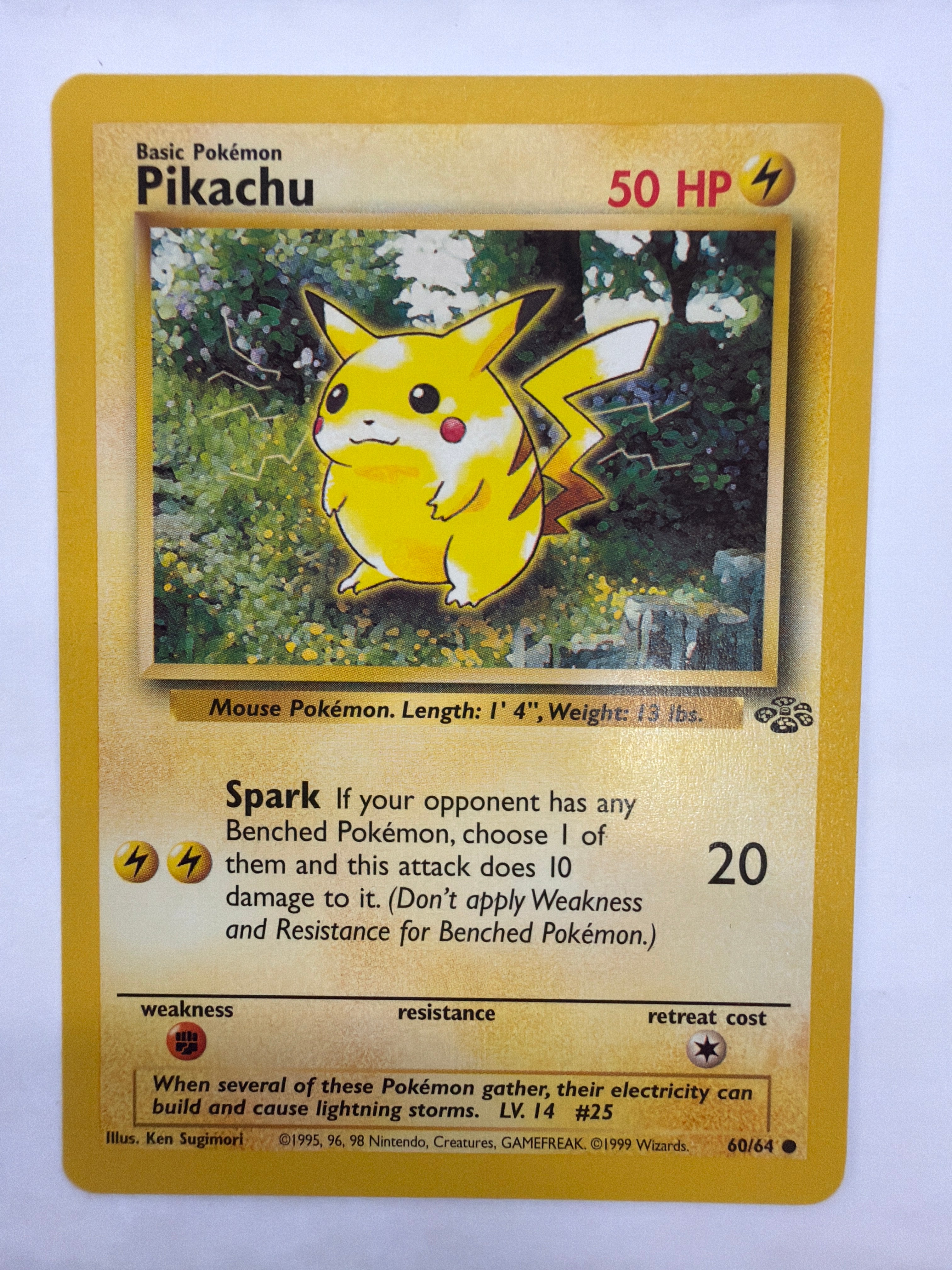 Pokémon TCG - Jungle Unlimited Pikachu 60/62 Non-Holo NM