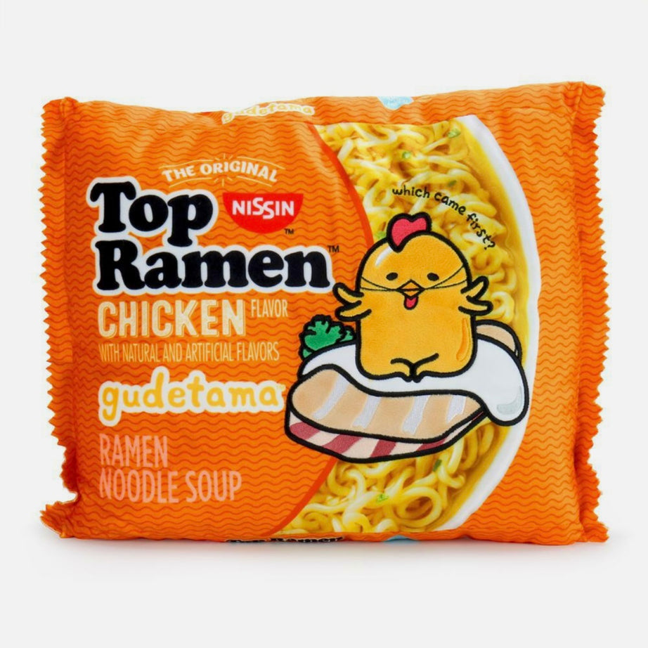 Kidrobot Nissin Ramen x Gudetama Large Ramen Crinkle Plush