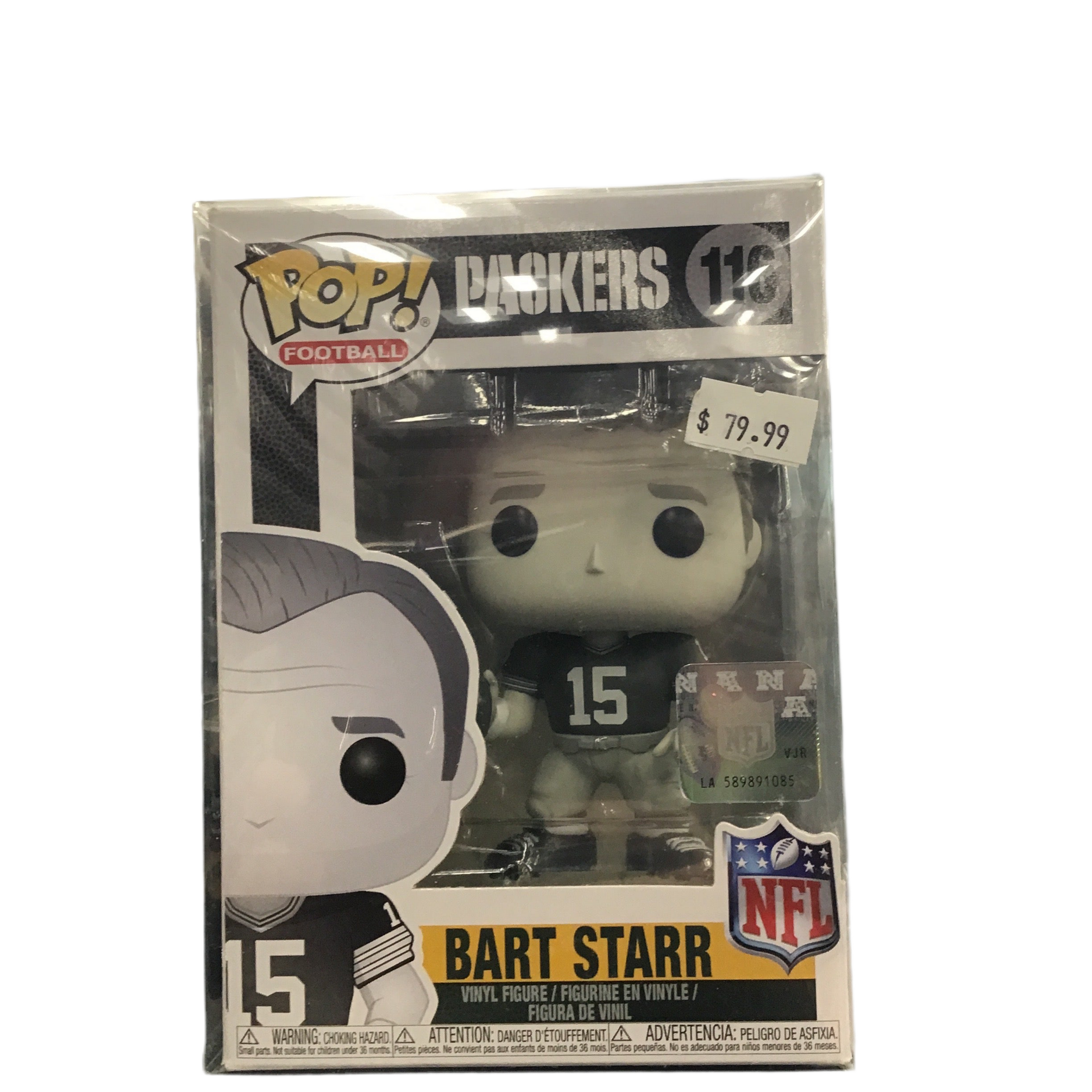 SIGNED Funko Pop! Football Packers NFL Bart Starr #116