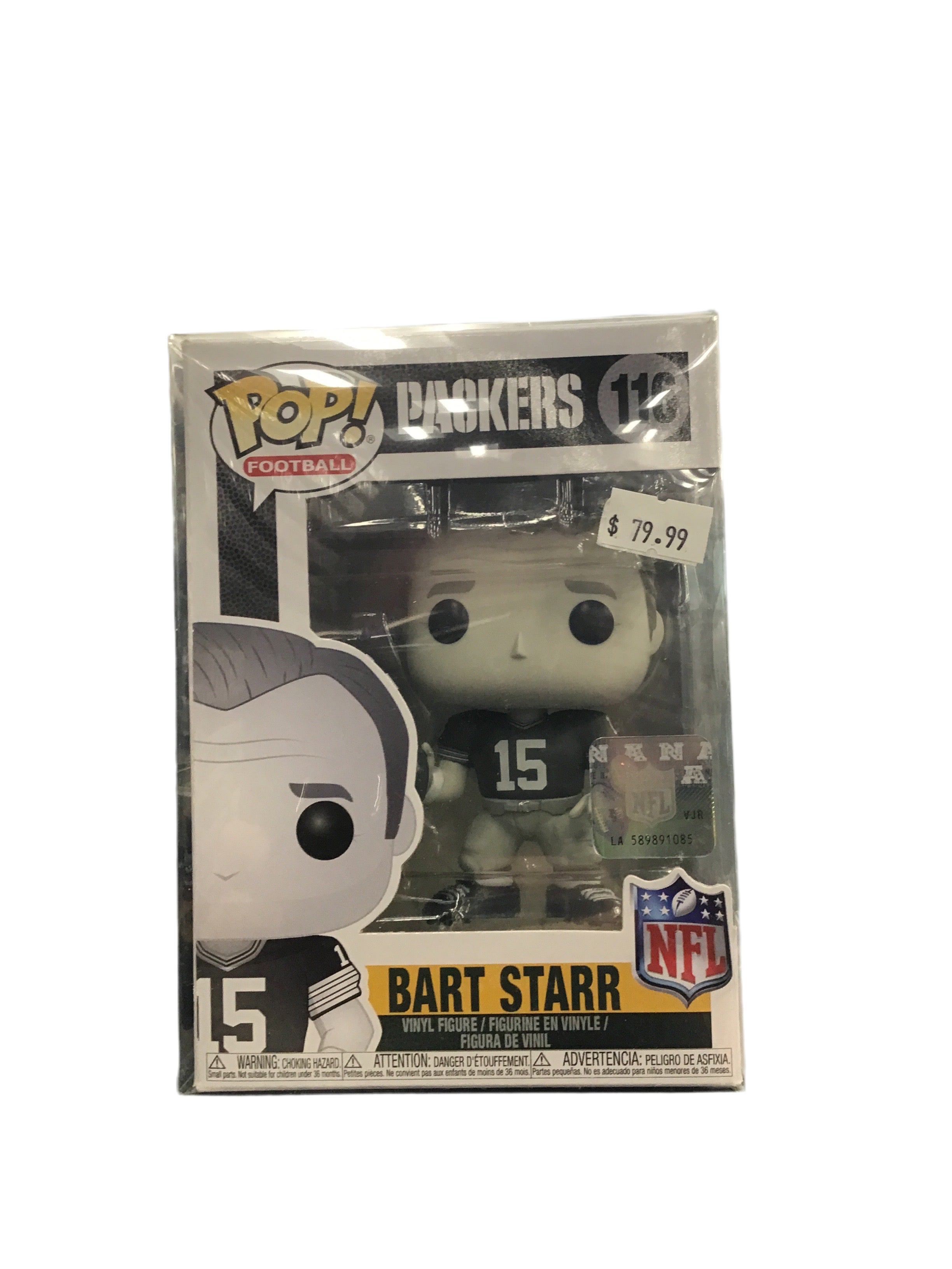 SIGNED Funko Pop! Football Packers NFL Bart Starr #116