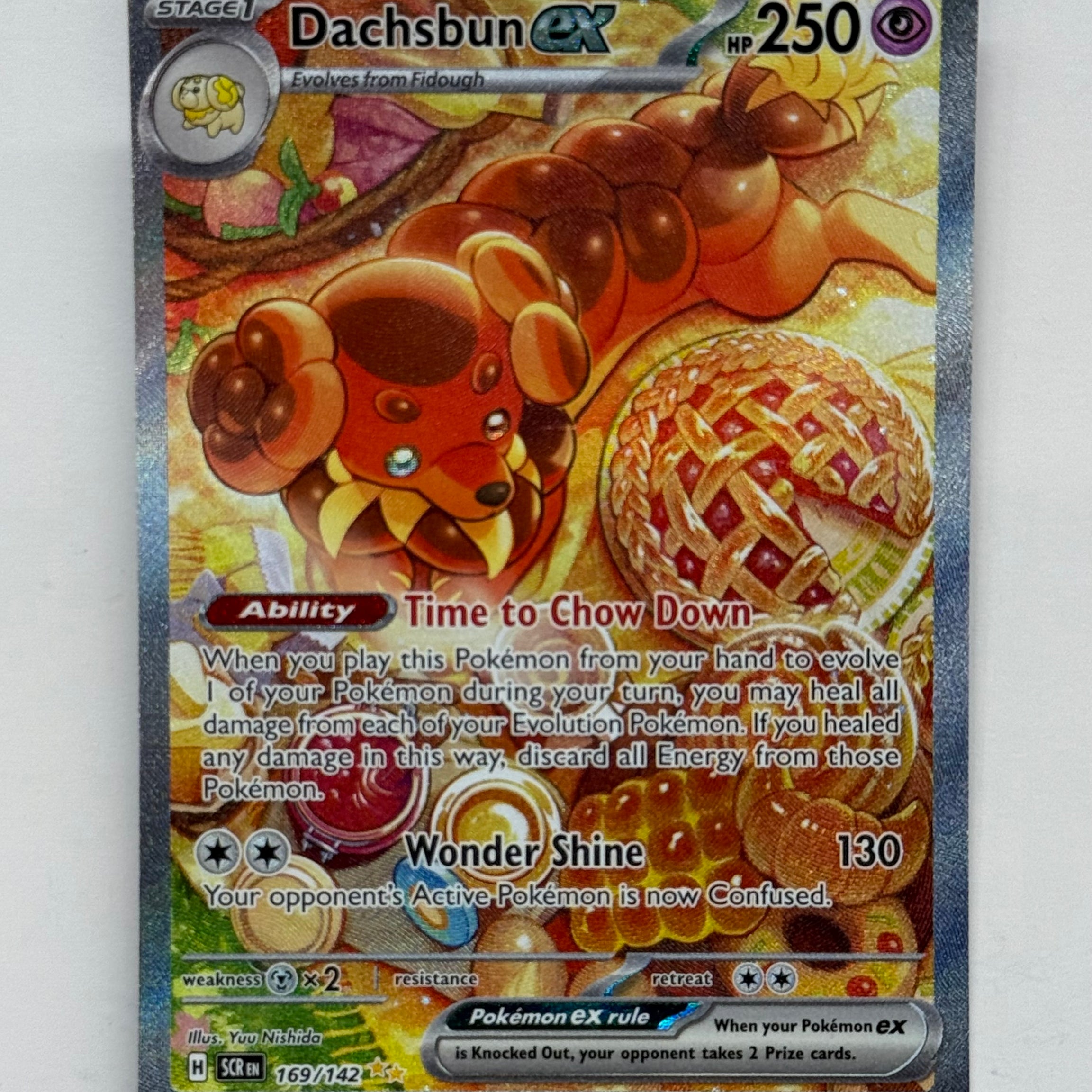 Pokémon TCG - Stellar Crown Dachsbun EX 169/142 NM