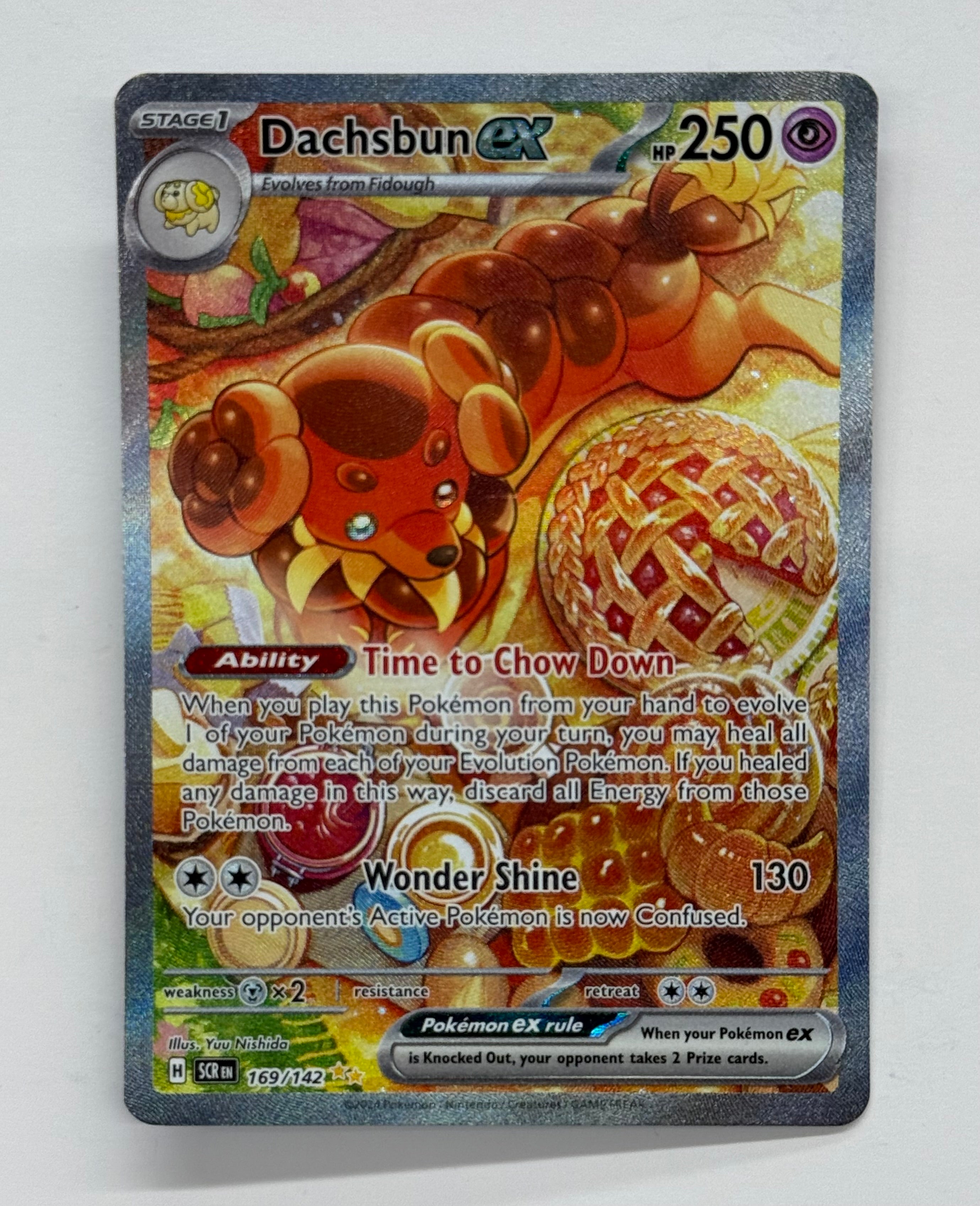 Pokémon TCG - Stellar Crown Dachsbun EX 169/142 NM