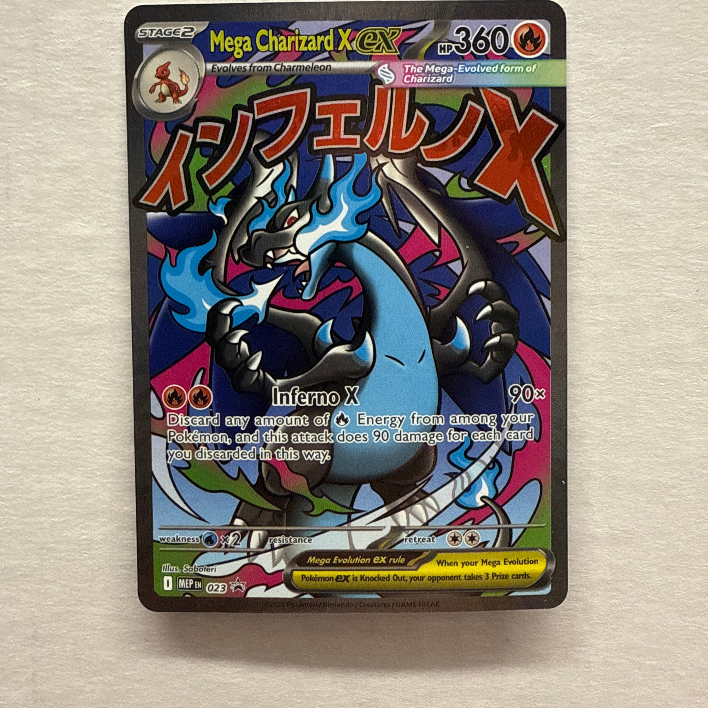 Pokémon TCG - Mega Evolution Promo Mega Charizard X ex 023 NM