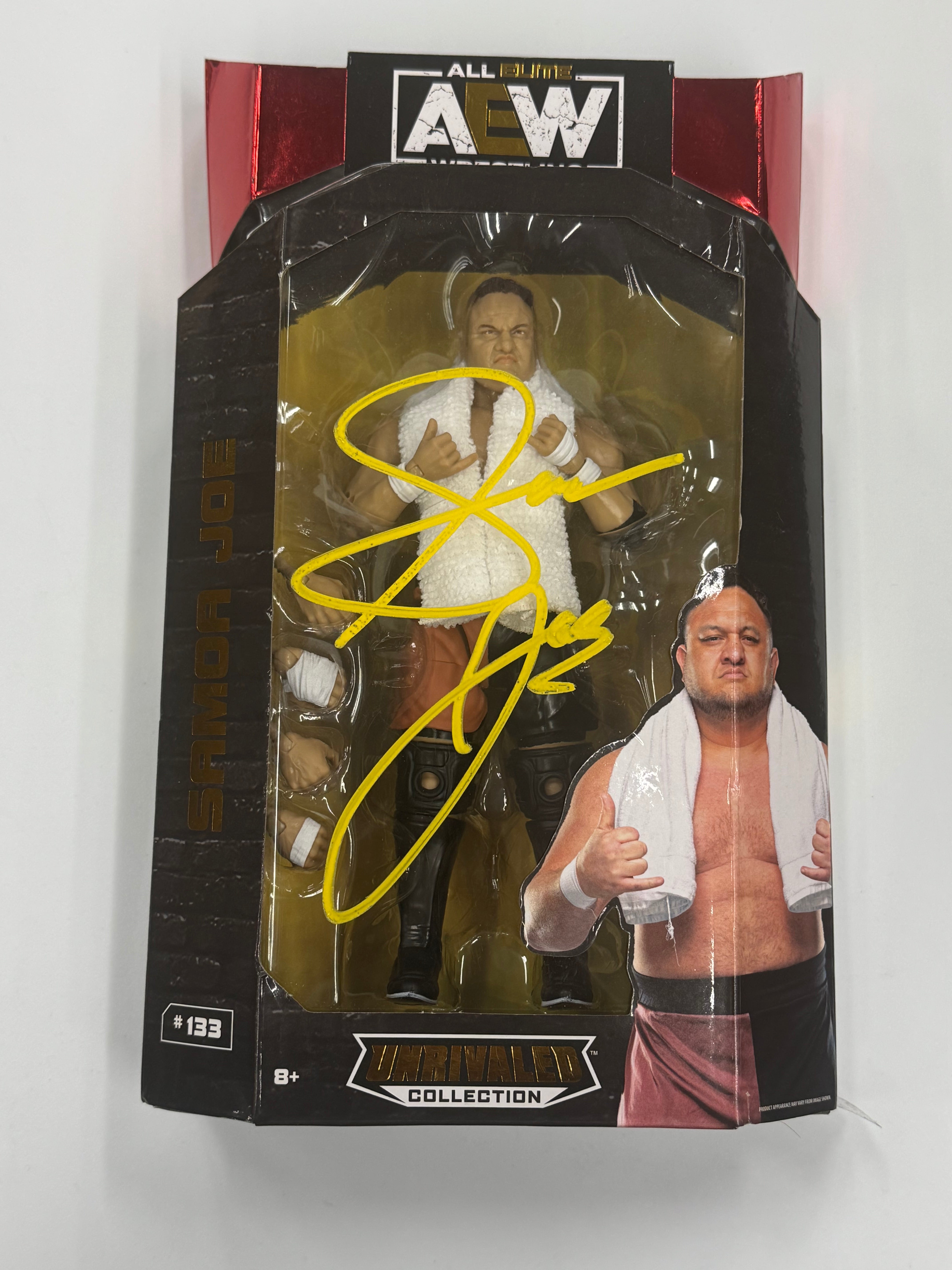 AEW Jazwares Unrivaled Samoa Joe Target Exclusive Signed W/ JSA Cerftication