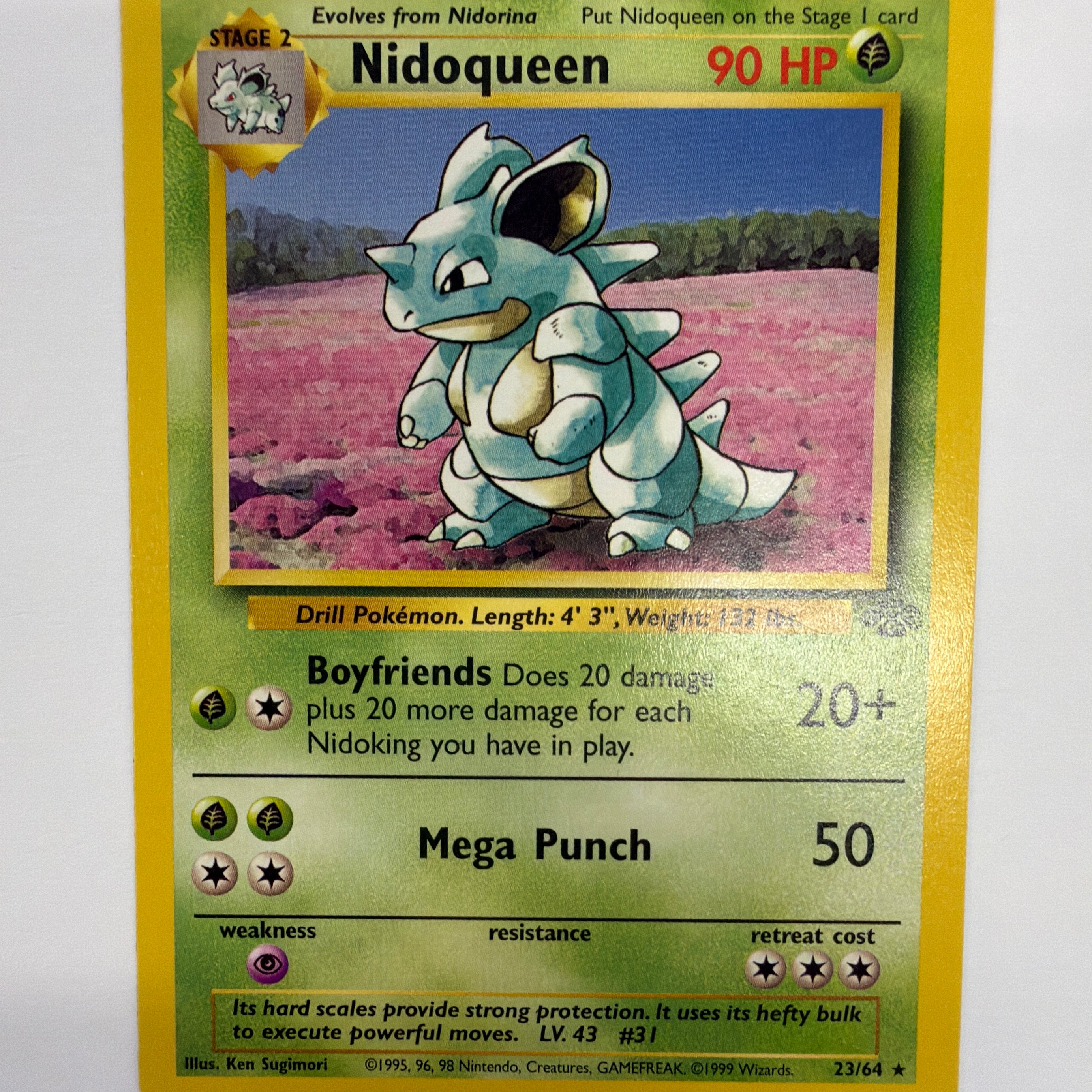 Pokémon TCG - Jungle Unlimited Nidoqueen 23/64 Non-Holo NM