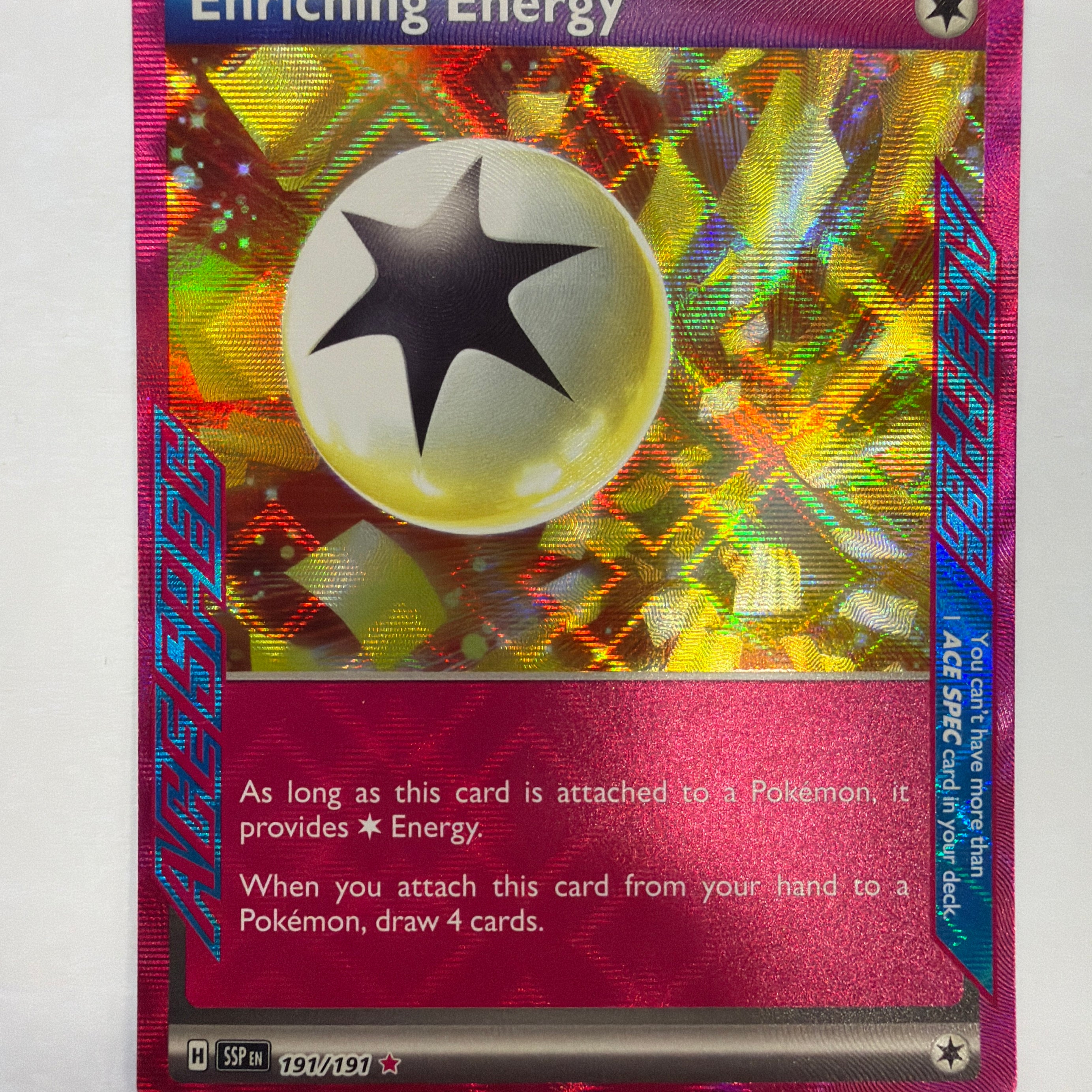 Pokémon TCG - Surging Sparks Enriching Energy 191/191 Ace Spec NM