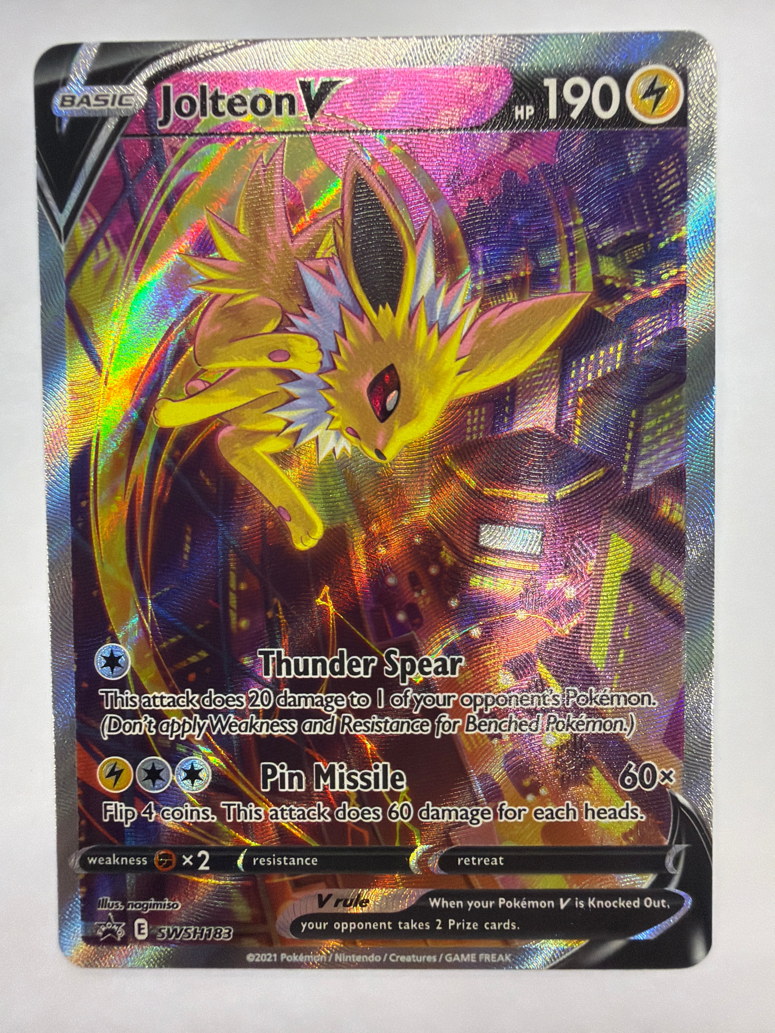 Pokémon TCG - Sword & Shield Promo Jolteon SWSH183 NM