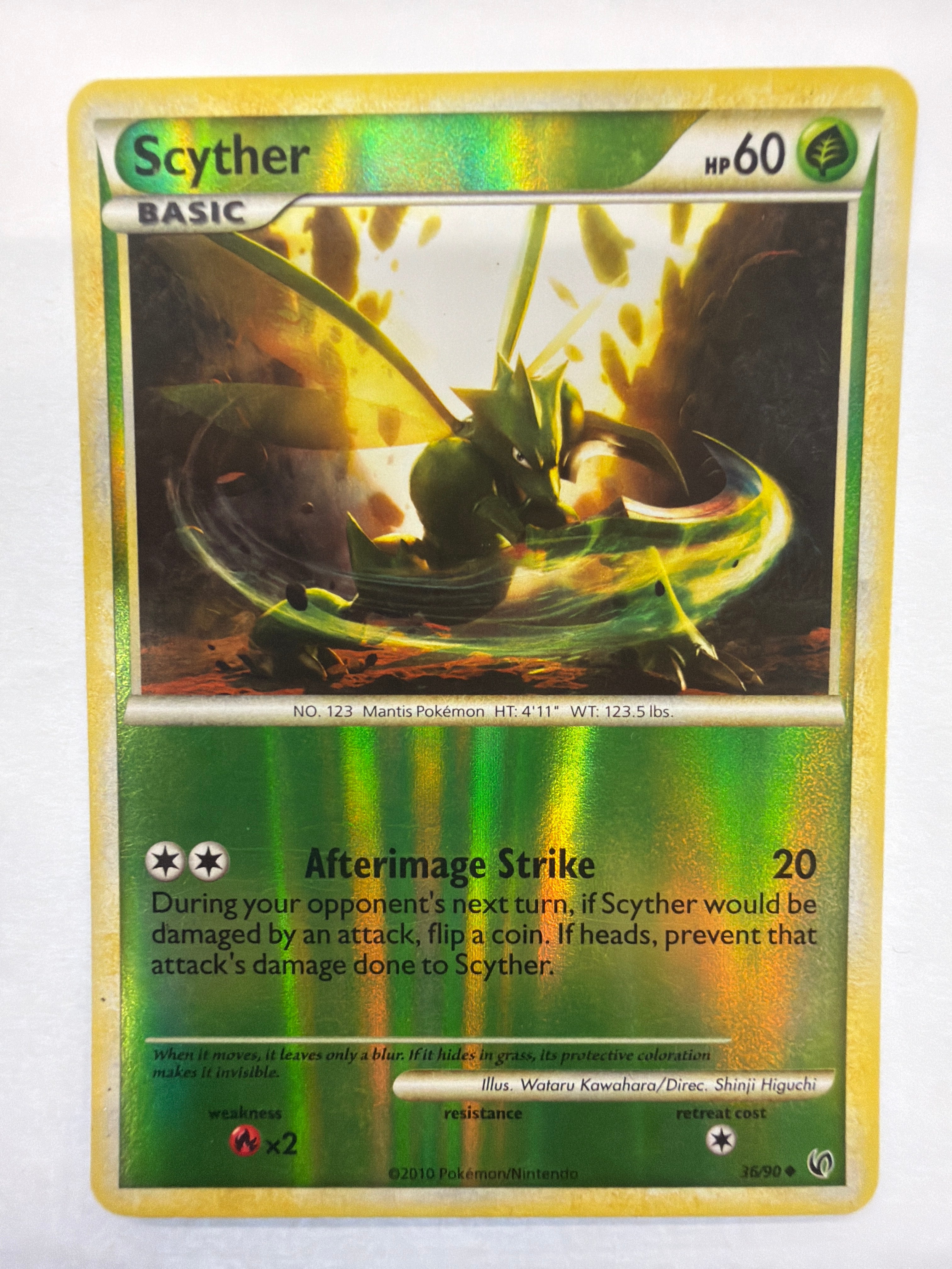 Pokémon TCG - HS Undaunted Scyther 36/90 Reverse Holo MP