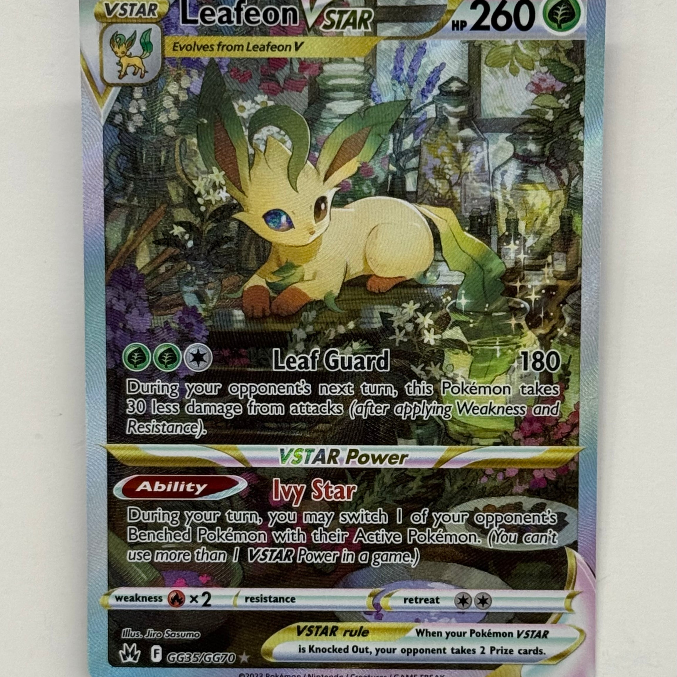 Pokémon TCG - Crown Zenith Leafeon VSTAR GG35/GG70 NM