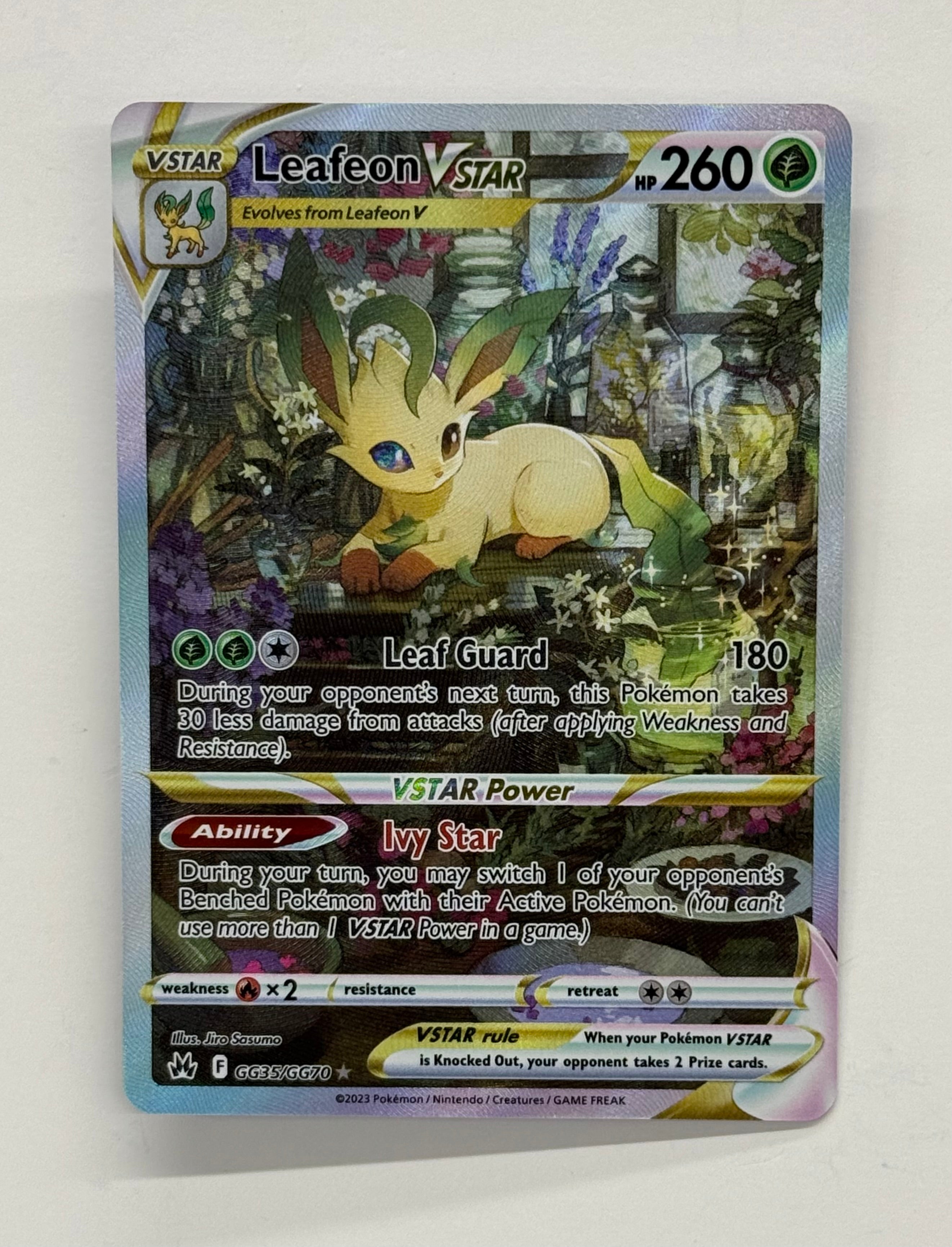 Pokémon TCG - Crown Zenith Leafeon VSTAR GG35/GG70 NM