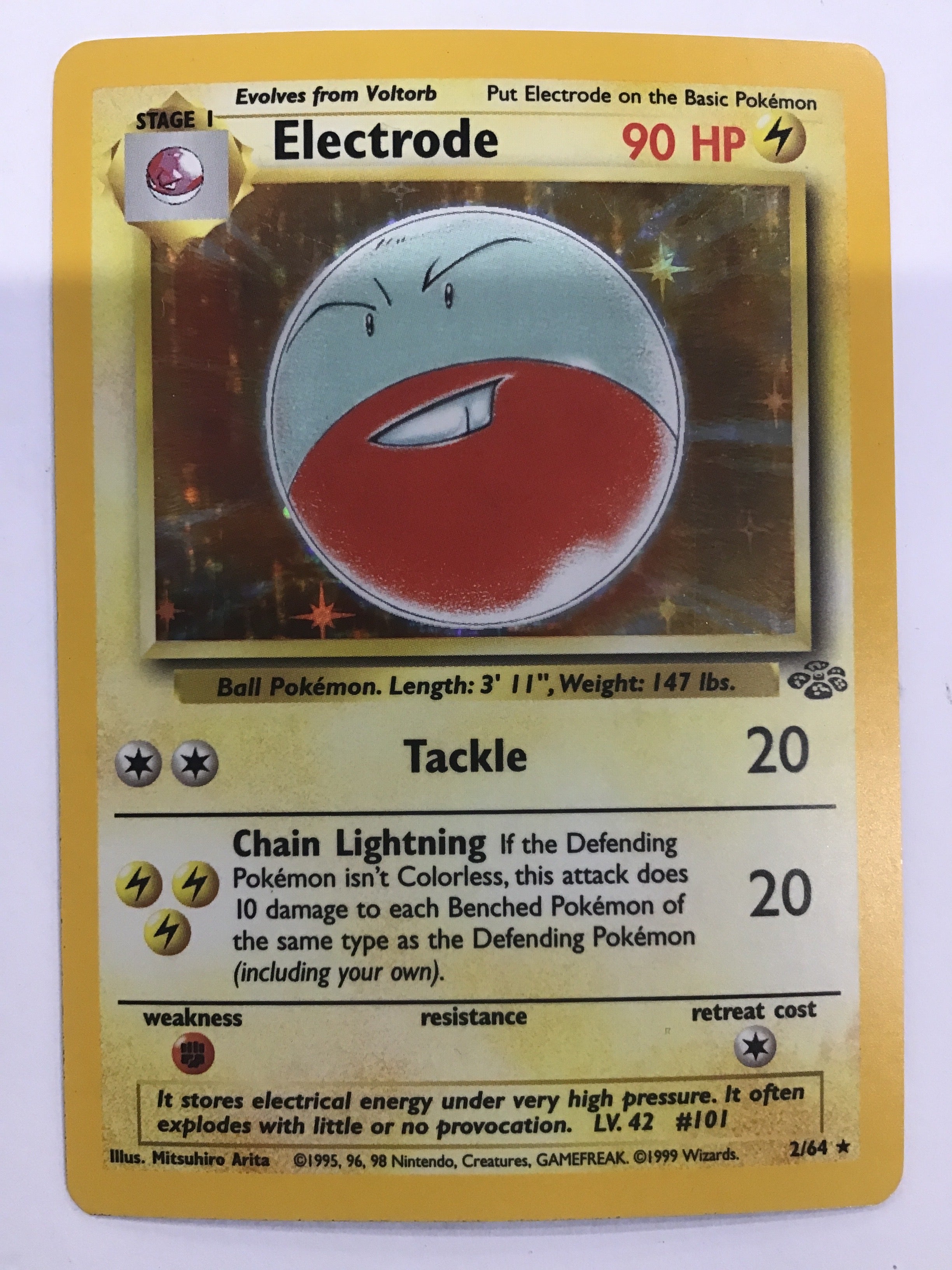 Pokémon TCG - Jungle 1st Edition Electrode 2/64 Holo LP