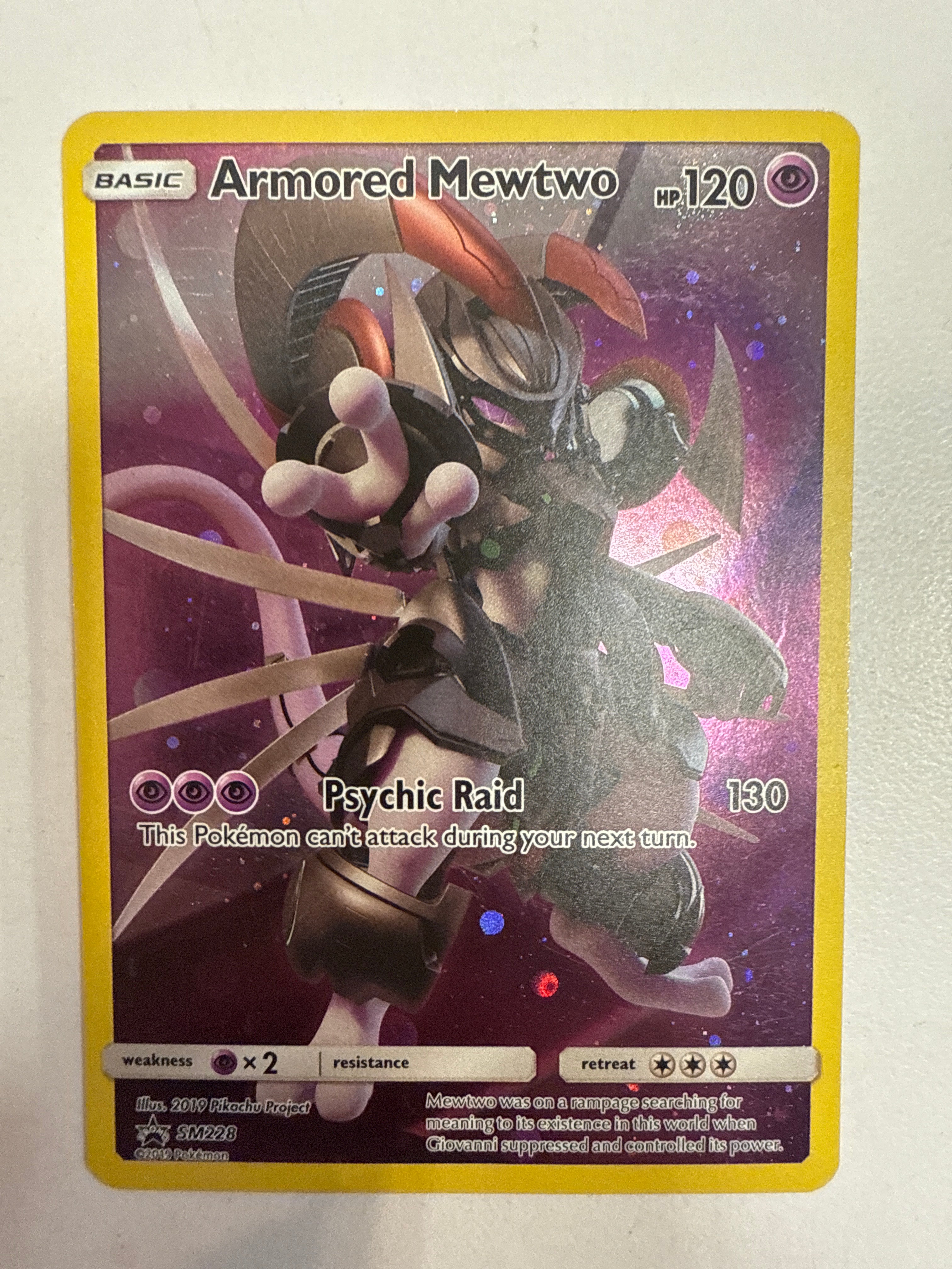 Pokemon TCG Armored Mewtwo SM228 SM Promos Full Art LP/NM – True Believers  Gaming and Collectibles
