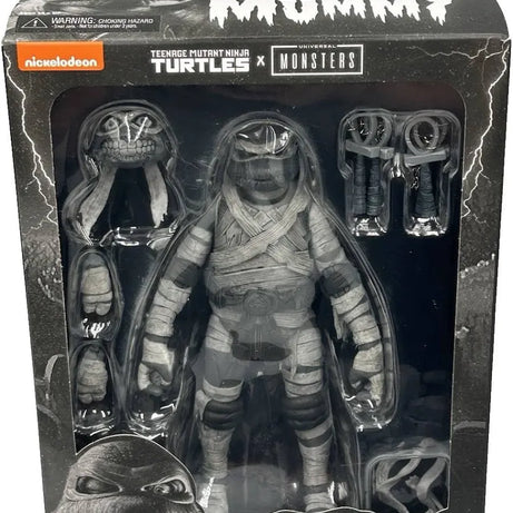 Neca Nickelodeon Teenage Mutant Ninja Turtles x Universal Monsters Michelangelo as The Mummy Action Figure