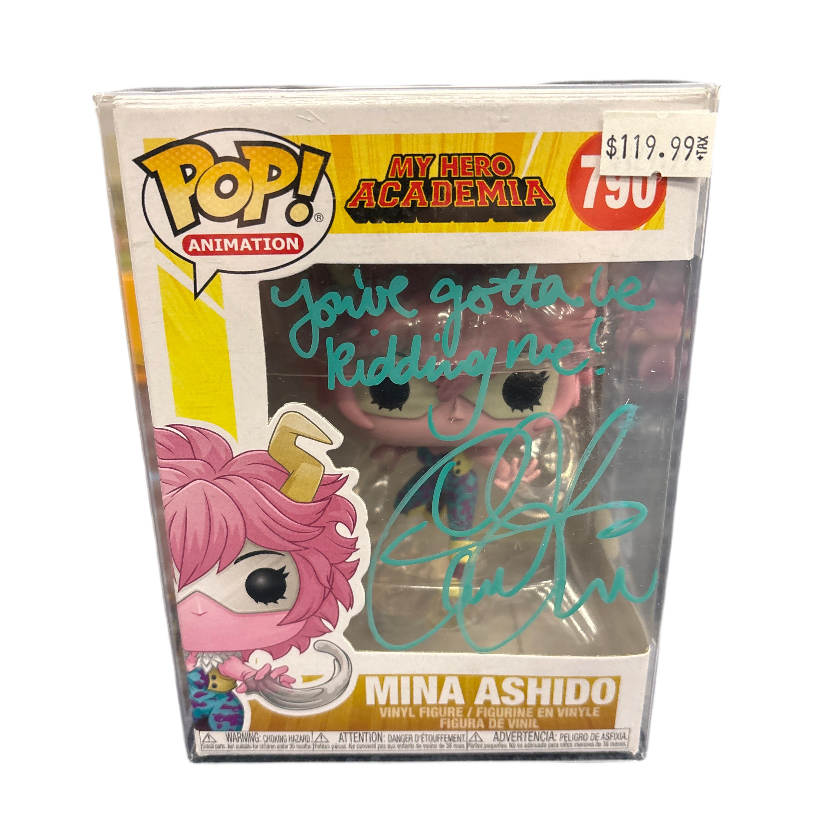 SIGNED Funko Pop! Animation My Hero Academia Mins Ashido #790