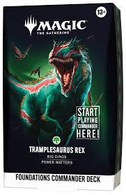 Magic The Gathering TCG - Tramplesaurus Rex Foundations Commander Deck