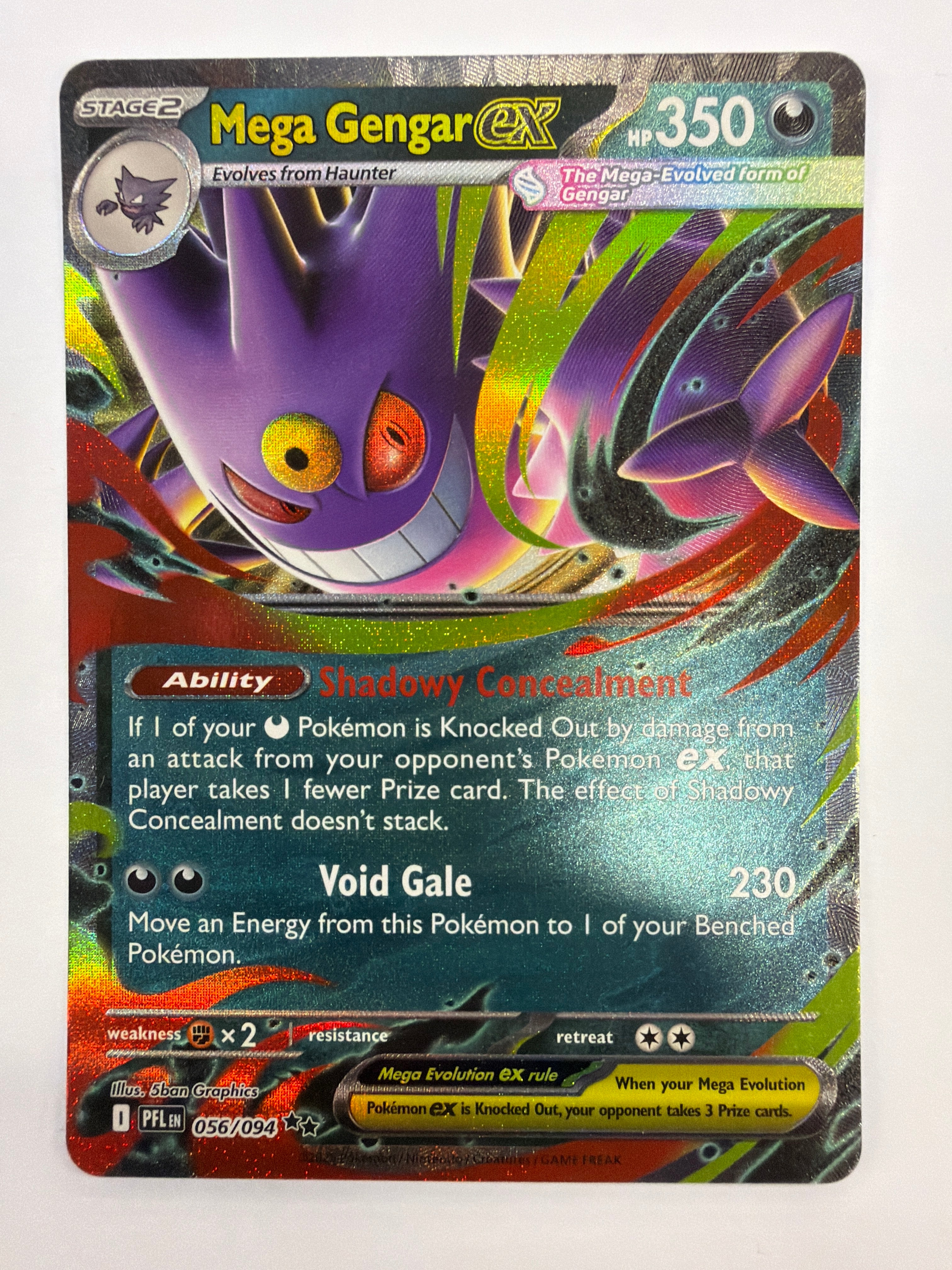 Pokémon TCG - Phantasmal Flames Mega Gengar ex 056/094 NM