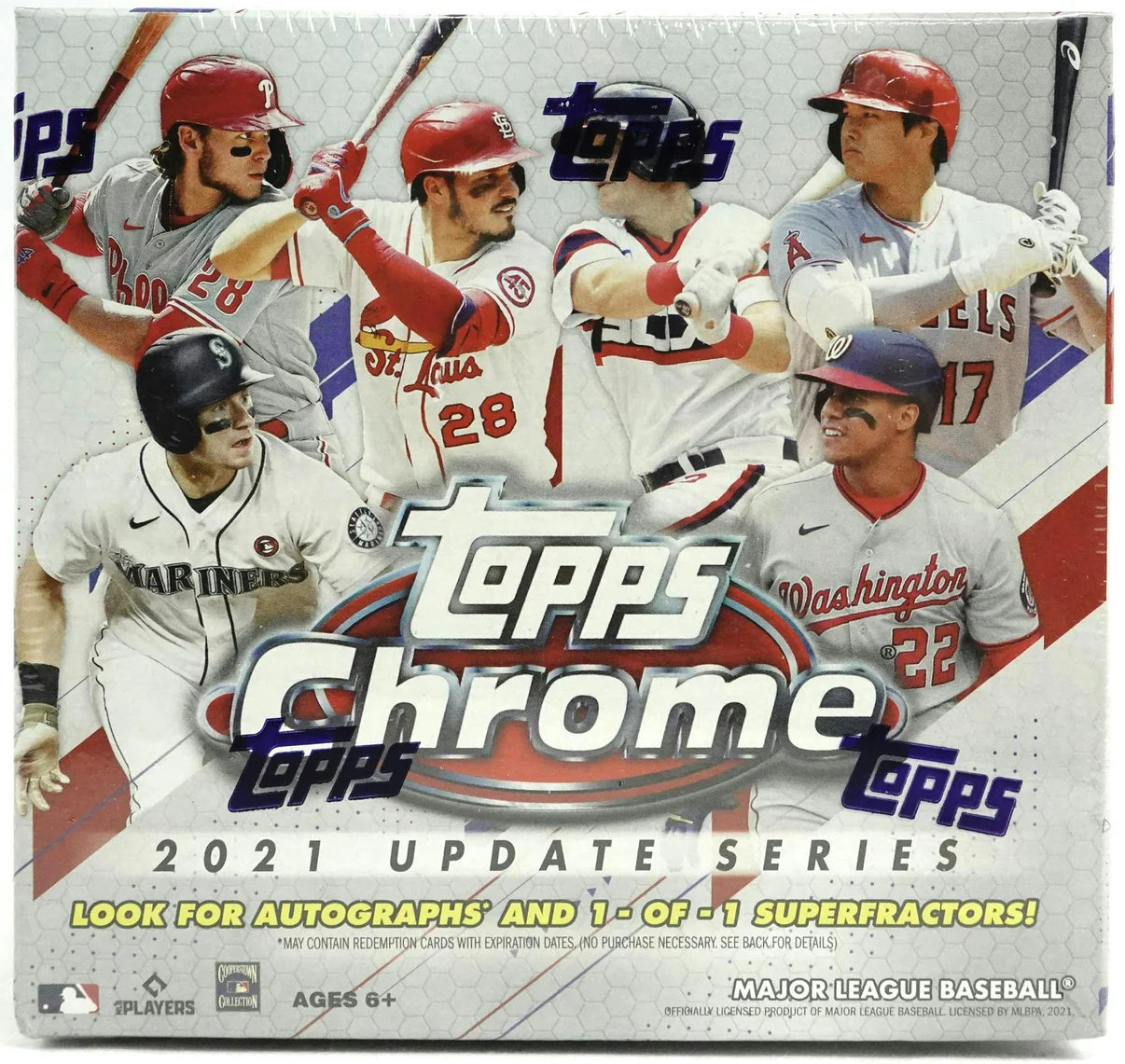 2021 Topps Chrome Update Series Baseball Trading Card Mega Box