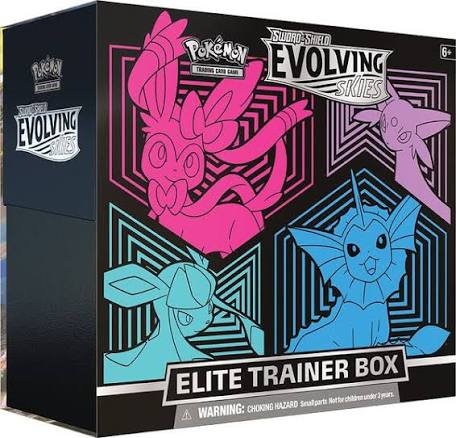 Pokémon TCG - Evolving Skies Elite Trainer Box [Glaceon/Vaporeon/Sylveon/Espeon]